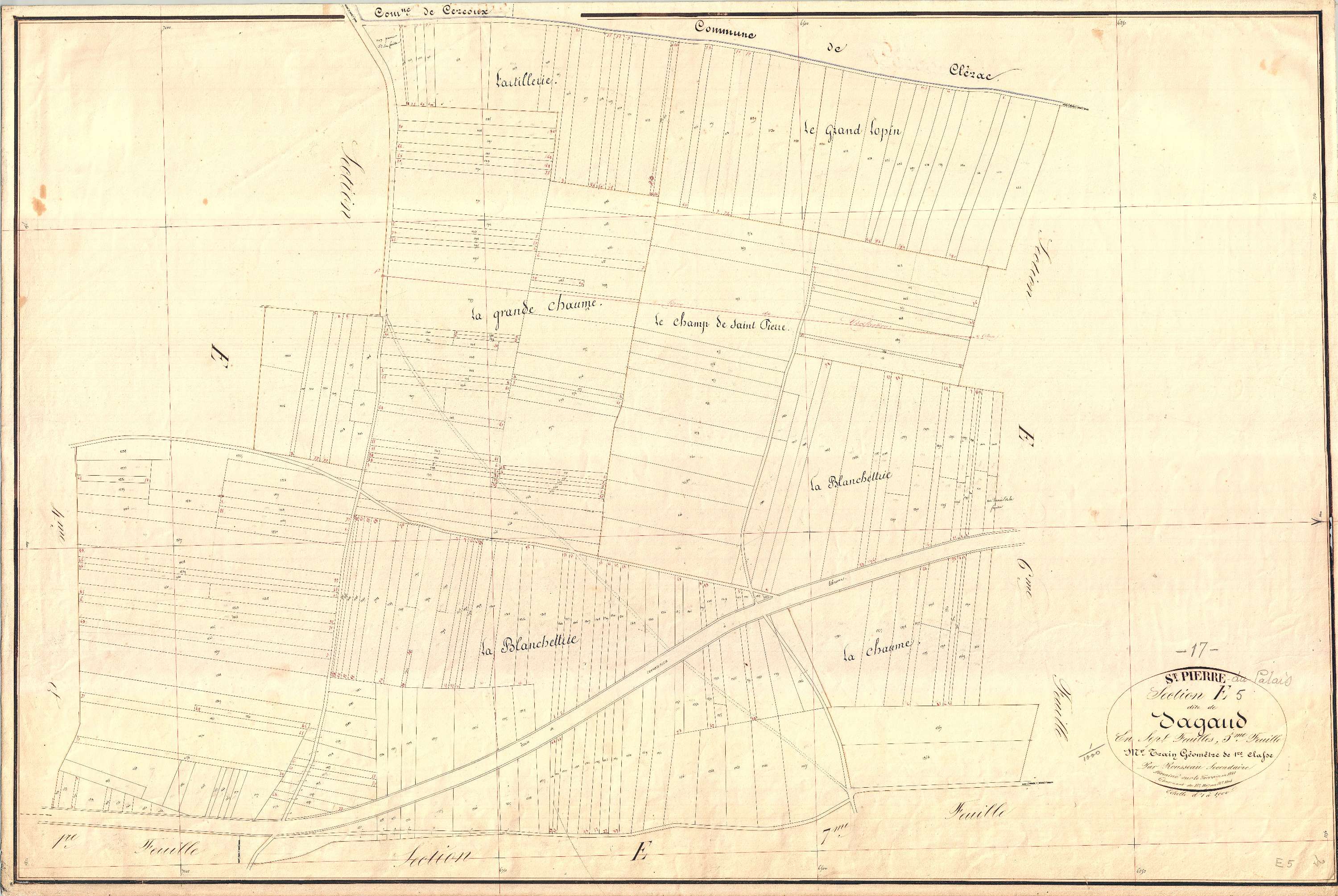 Saint-Pierre-du-Palais - Section E5 dite de Sagaud.