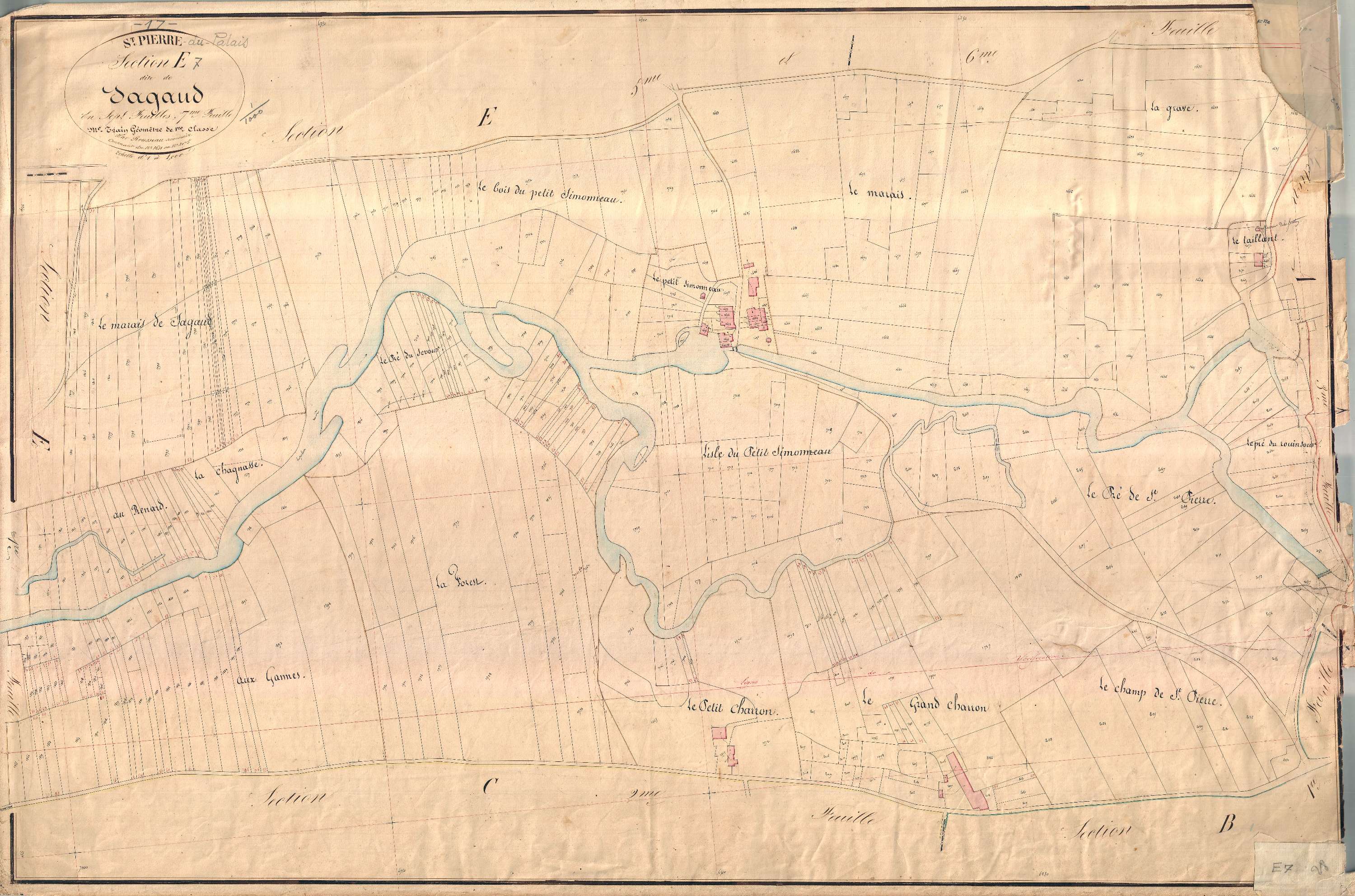 Saint-Pierre-du-Palais - Section E7 dite de Sagaud.