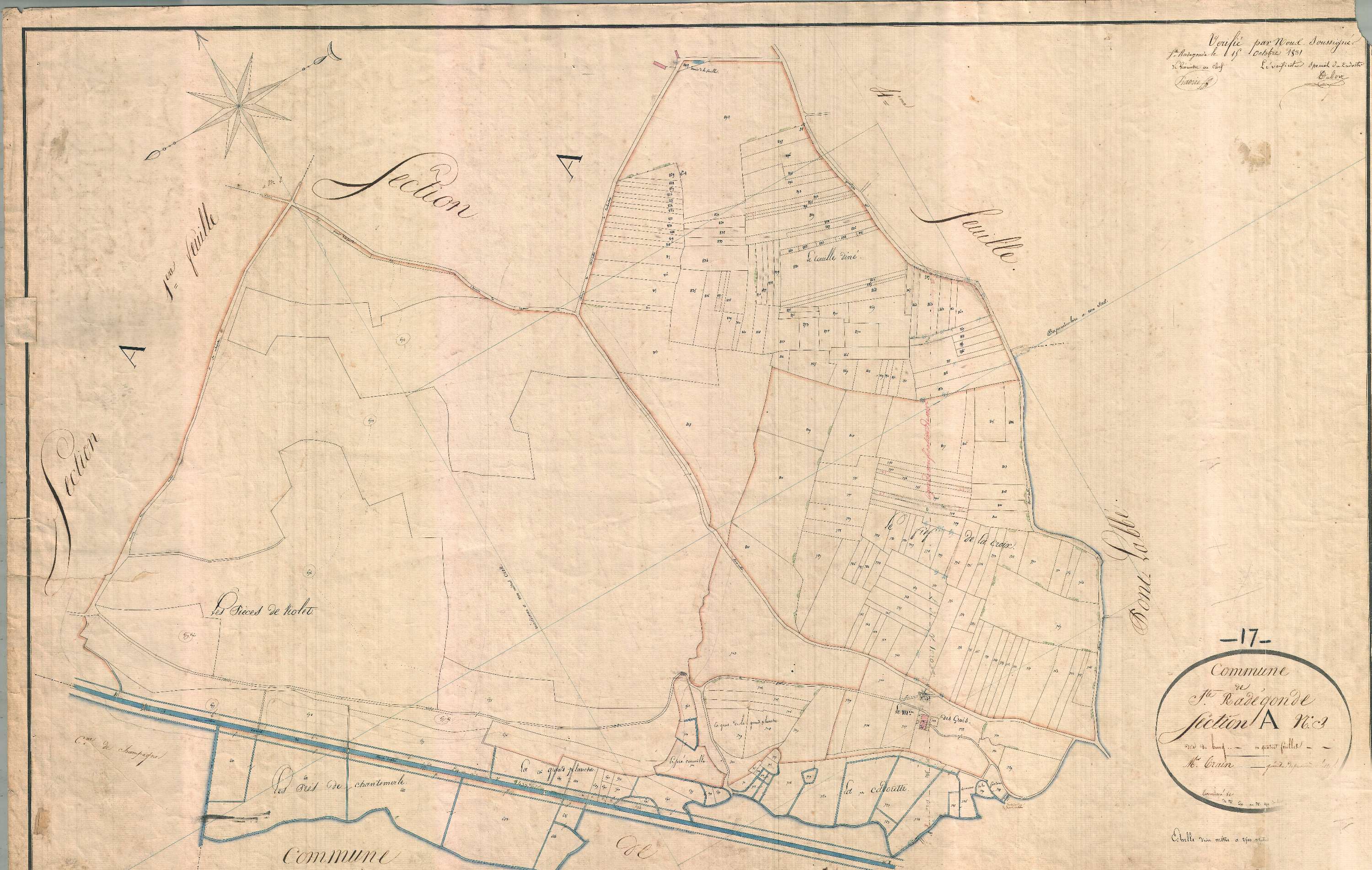 Sainte-Radegonde - Section A3 dite du Bourg.