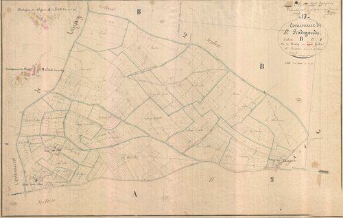 Sainte-Radegonde - Section B1 dite des Bois.