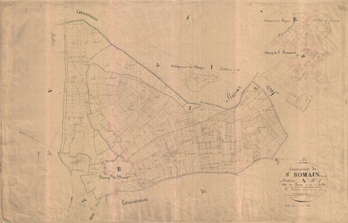 Saint-Romain-sur-Gironde - Section A1 dite du Bourg.