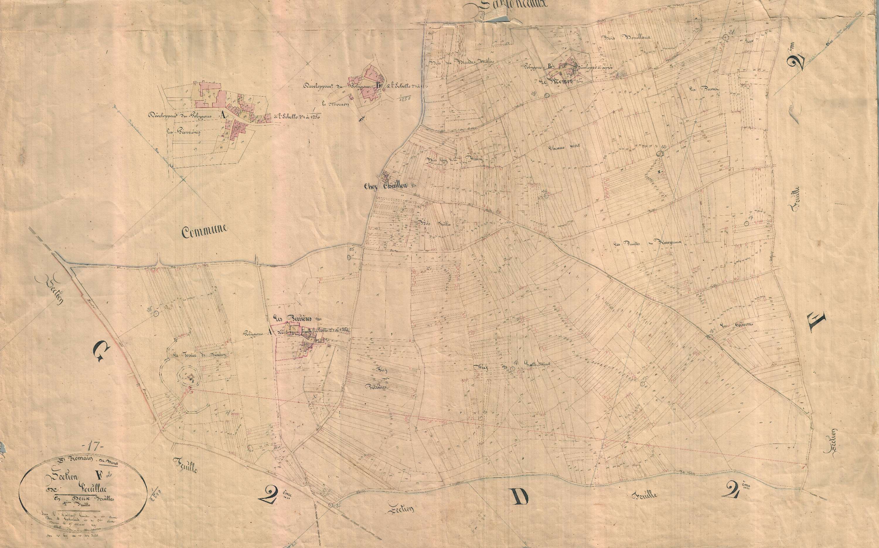 Saint-Romain-de-Benet - Section F2 dite de Souillac.