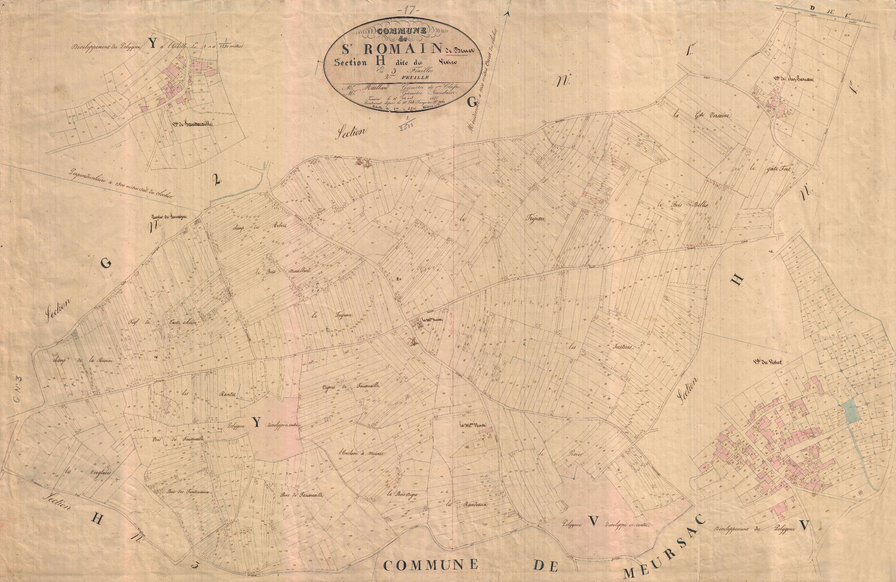 Saint-Romain-de-Benet - Section H2 dite du Vivier.