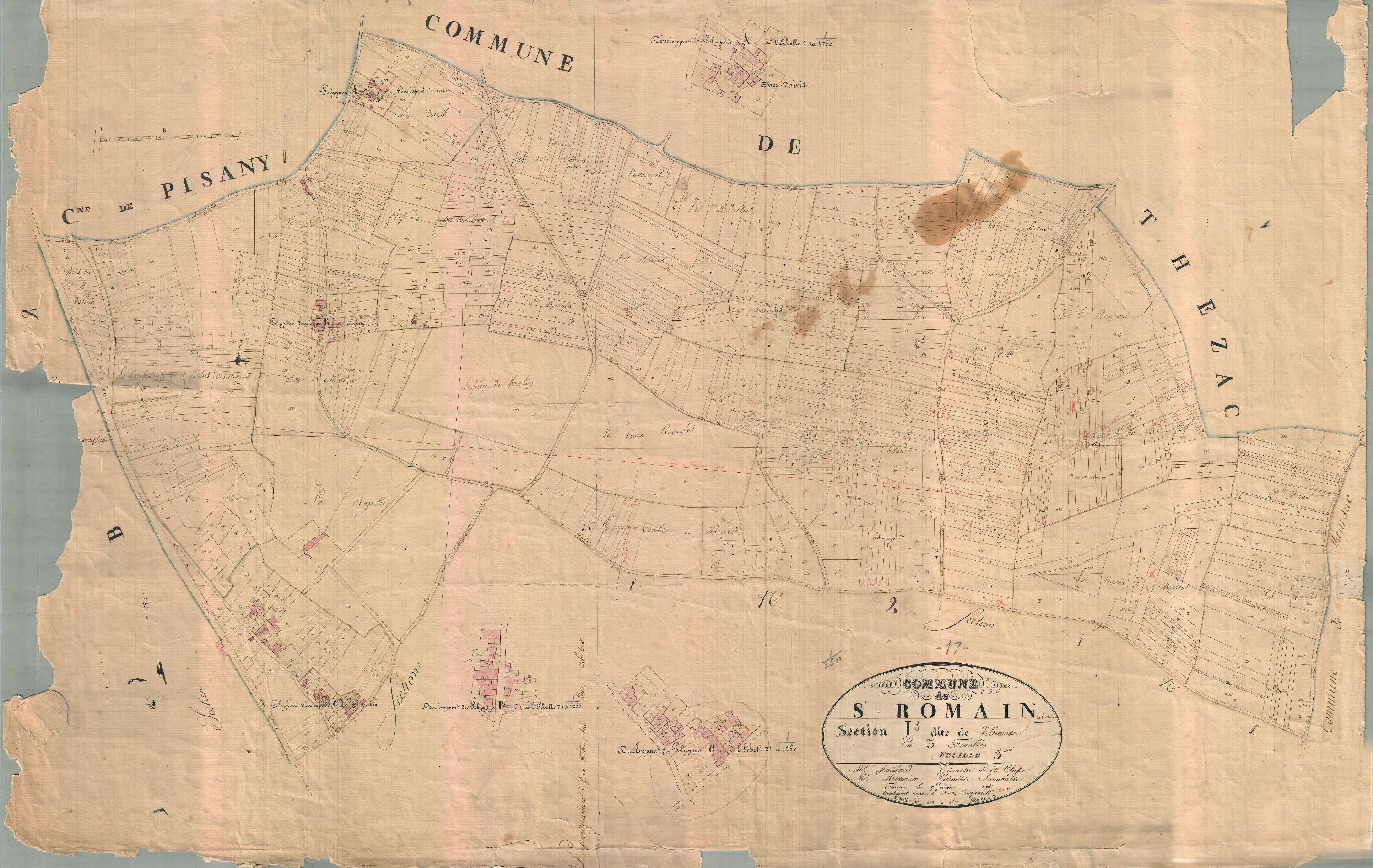 Saint-Romain-de-Benet - Section I3 dite de Villeneuve.