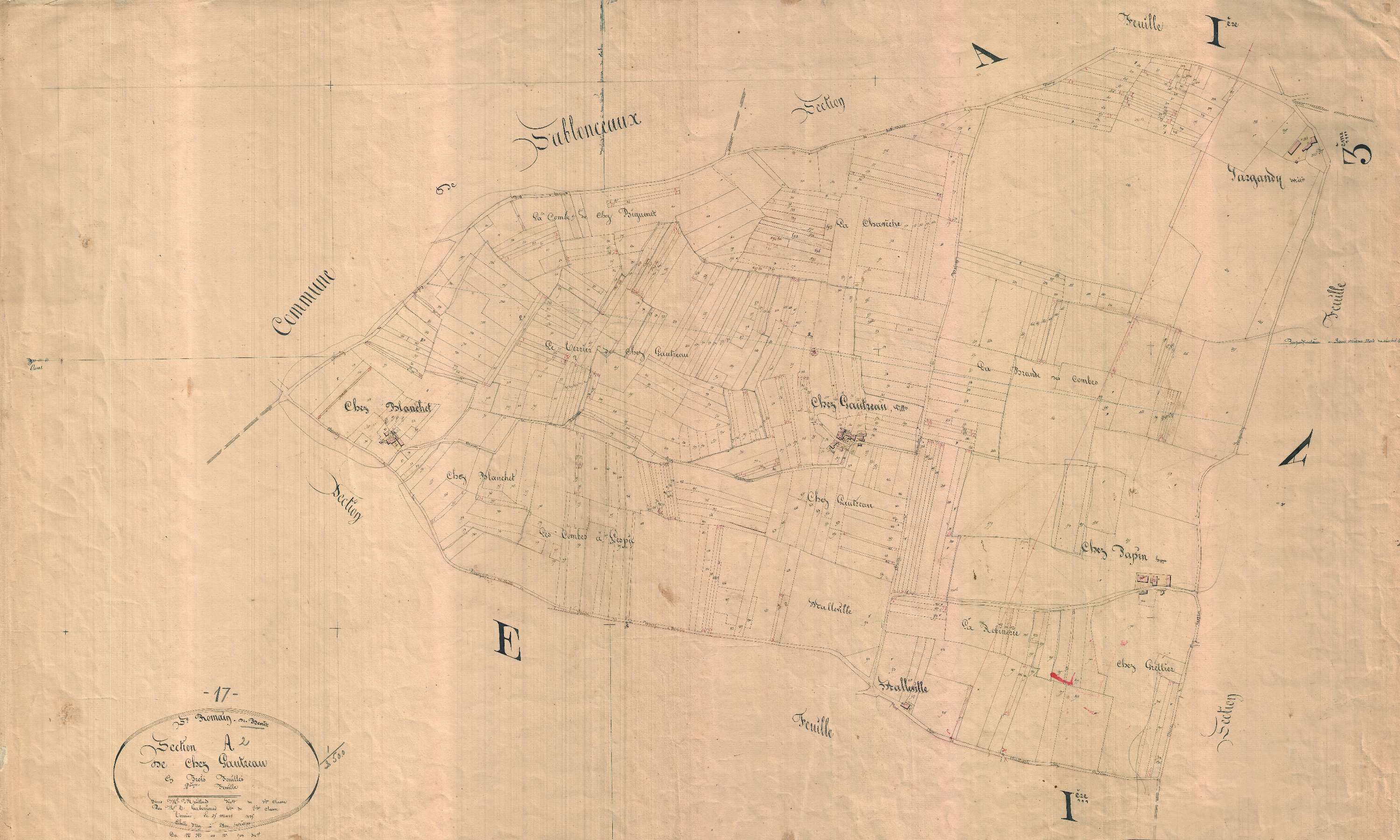 Saint-Romain-de-Benet - Section A2 dite de Chez Gautreau.