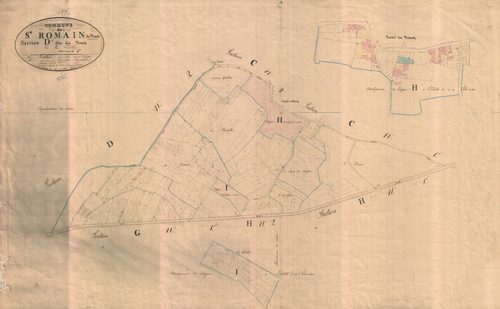 Saint-Romain-de-Benet - Section D1 dite du Bourg.