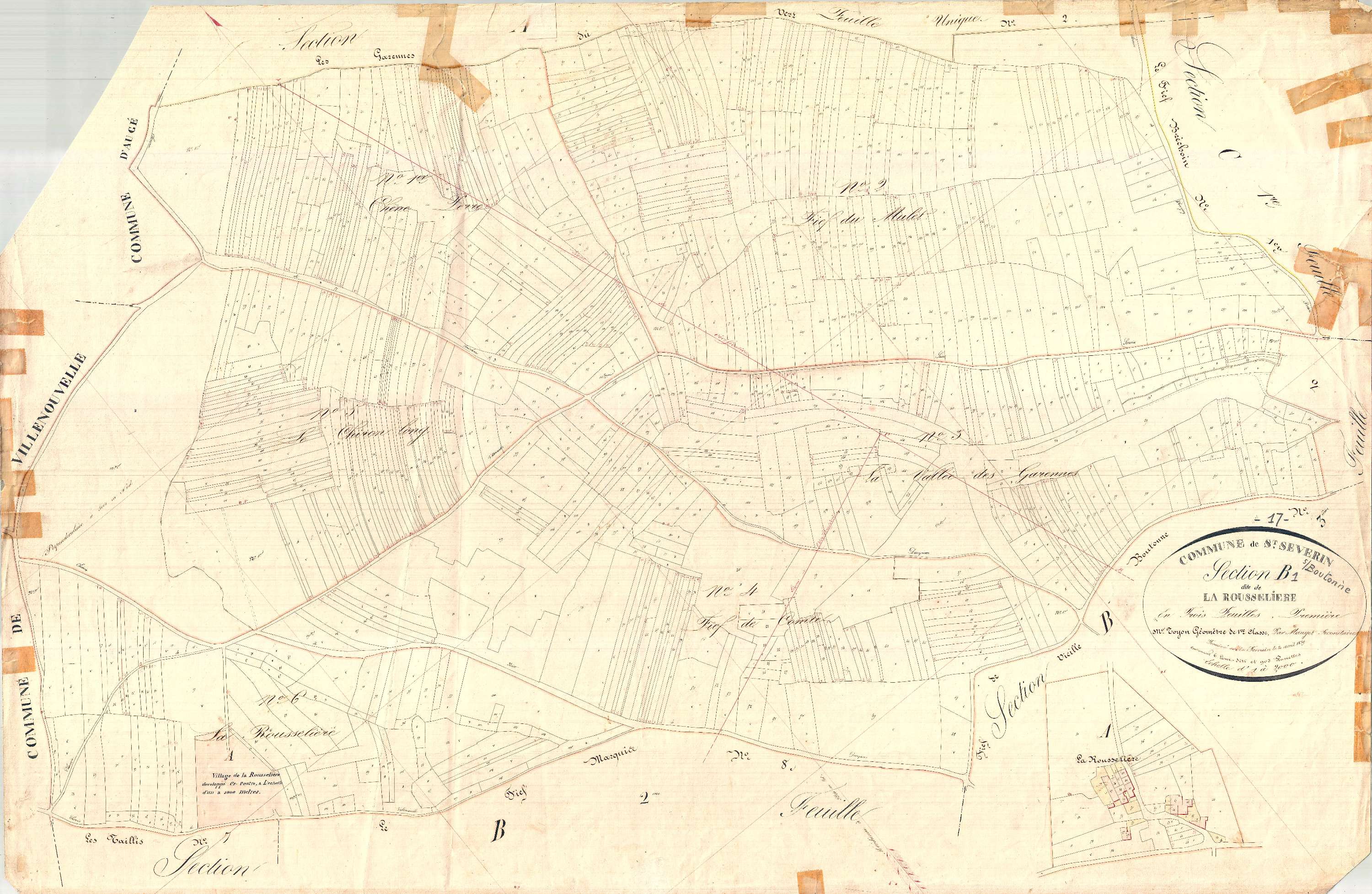 Saint-Séverin-sur-Boutonne - Section B1 dite de la Rousselière.