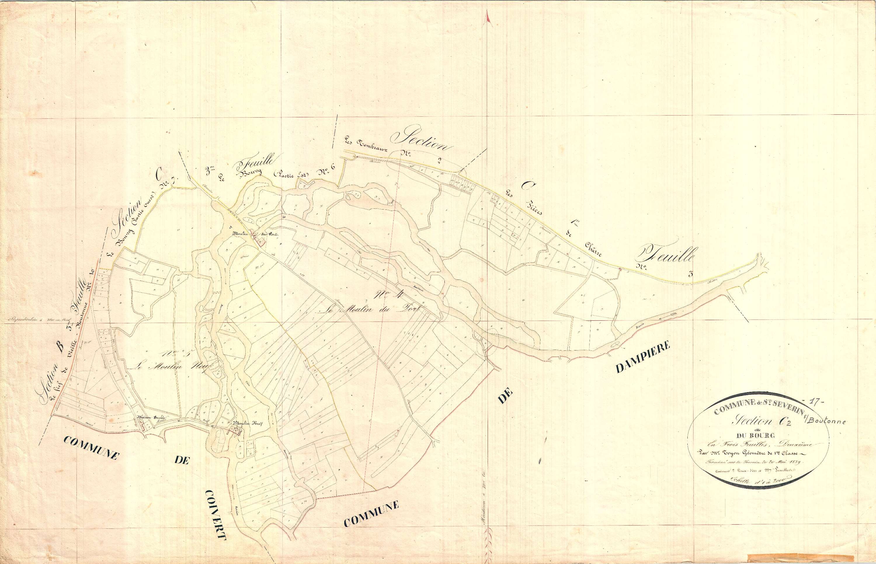 Saint-Séverin-sur-Boutonne - Section C2 dite du Bourg.