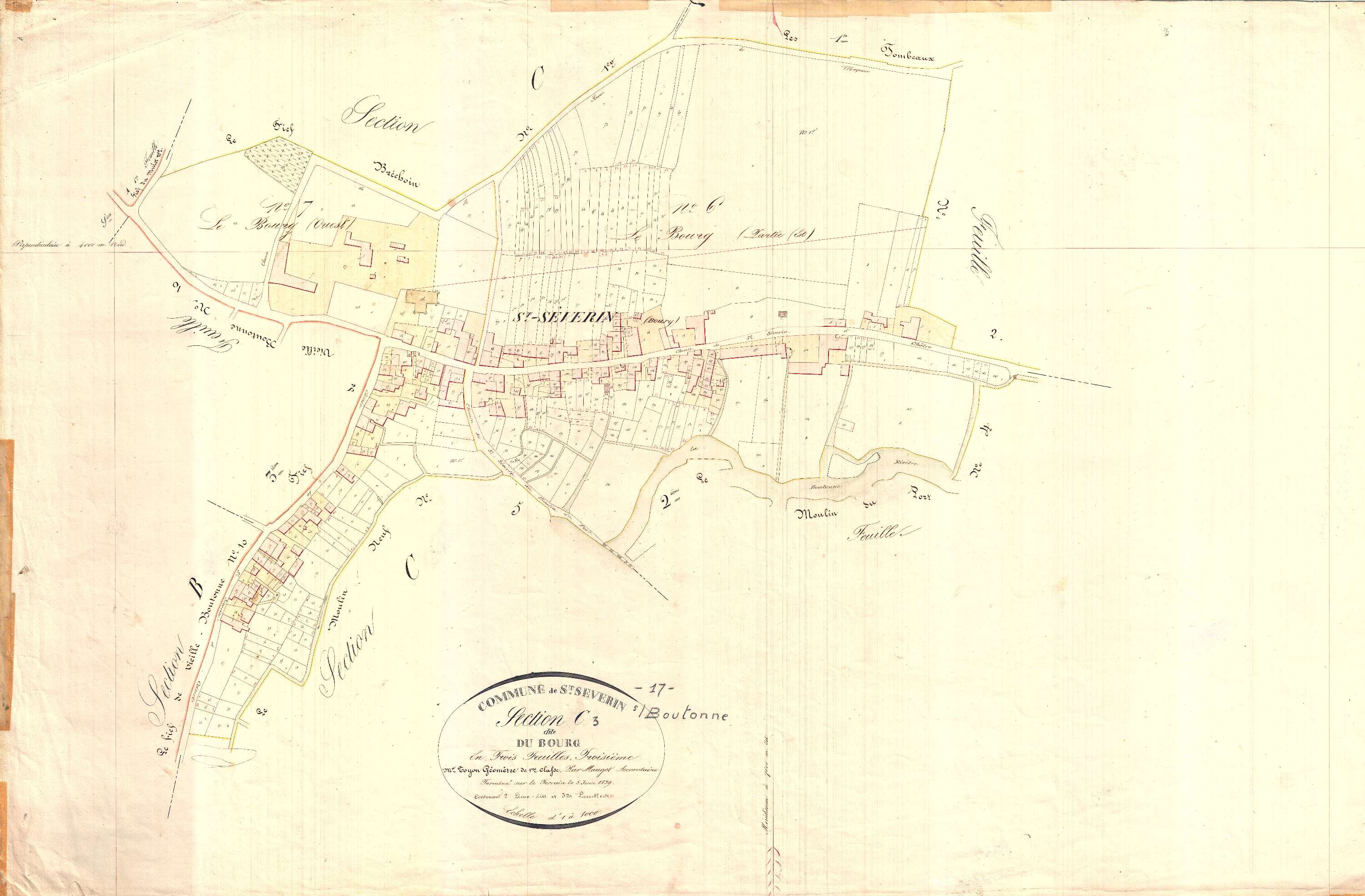 Saint-Séverin-sur-Boutonne - Section C3 dite du Bourg.