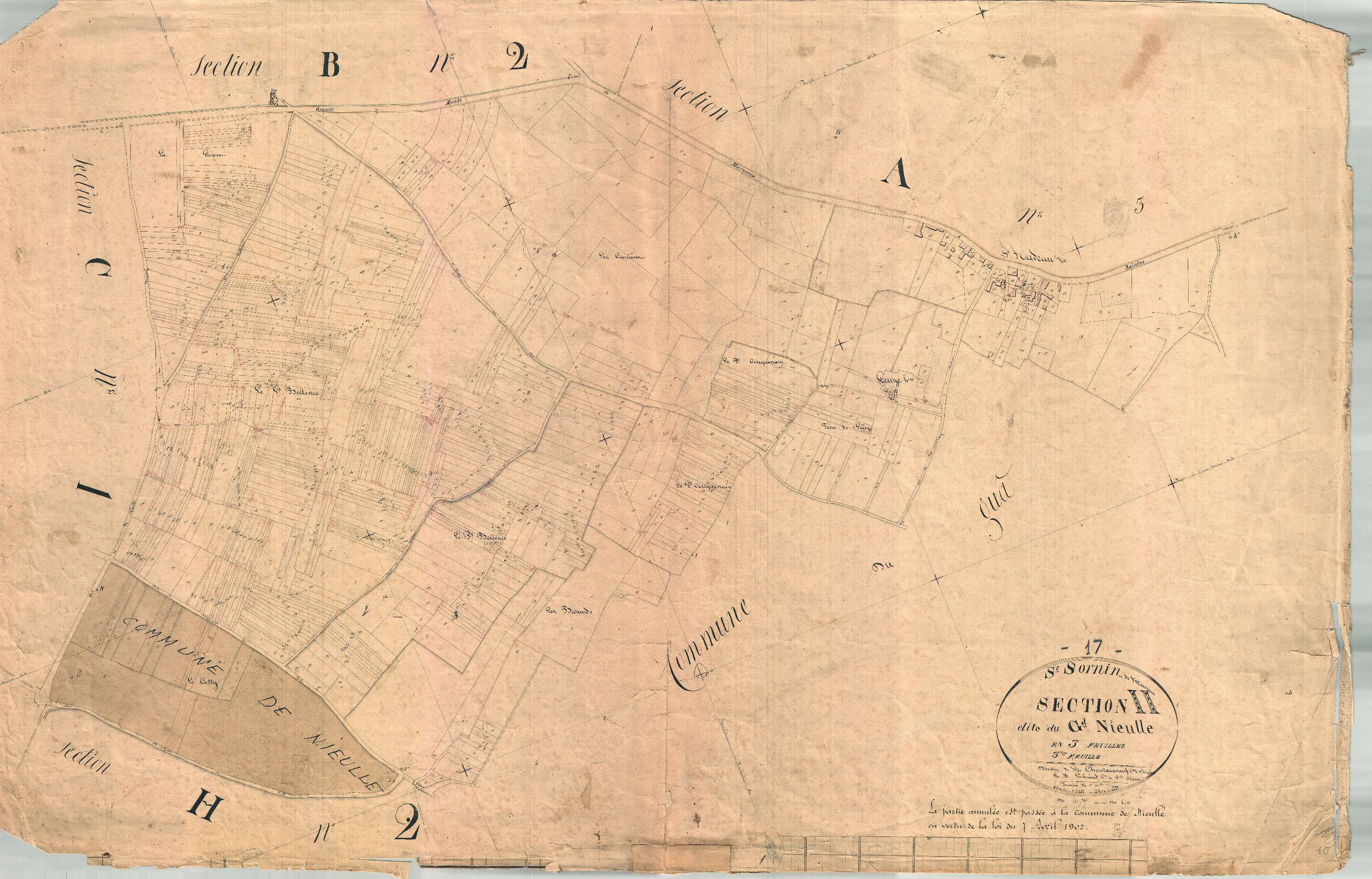 Saint-Sornin - Section H3 dite du Grand Nieulle.