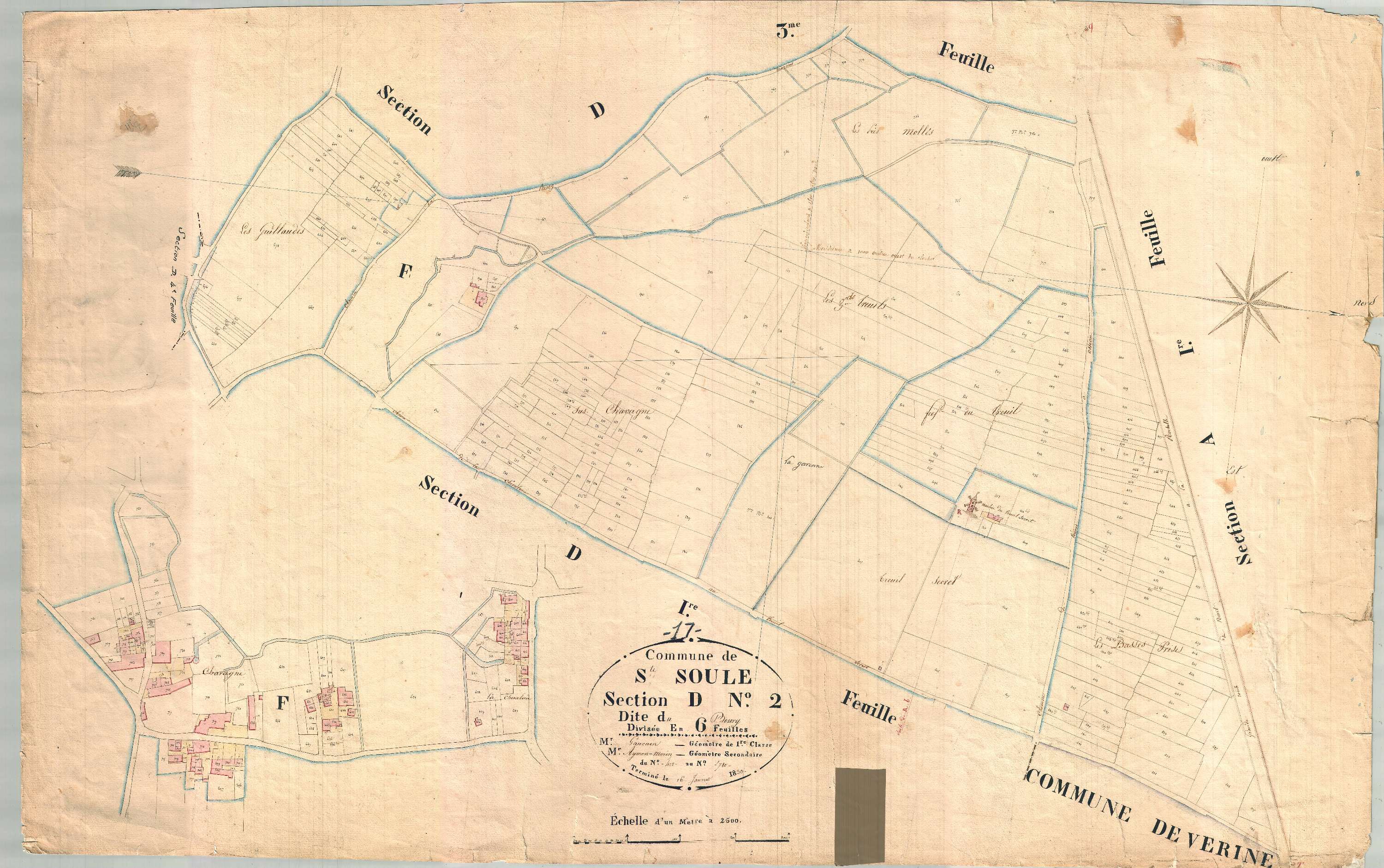 Sainte-Soulle - Section D2 dite du Bourg.