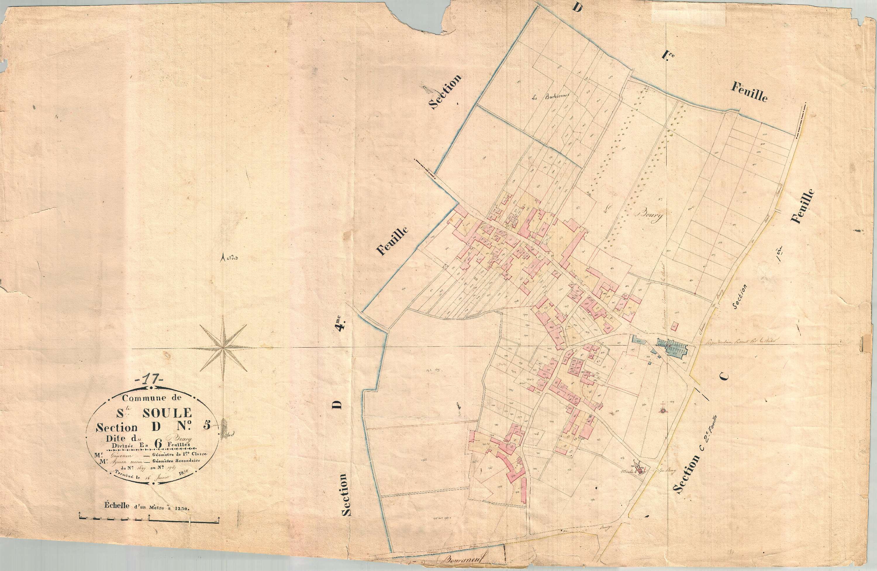 Sainte-Soulle - Section D5 dite du Bourg.