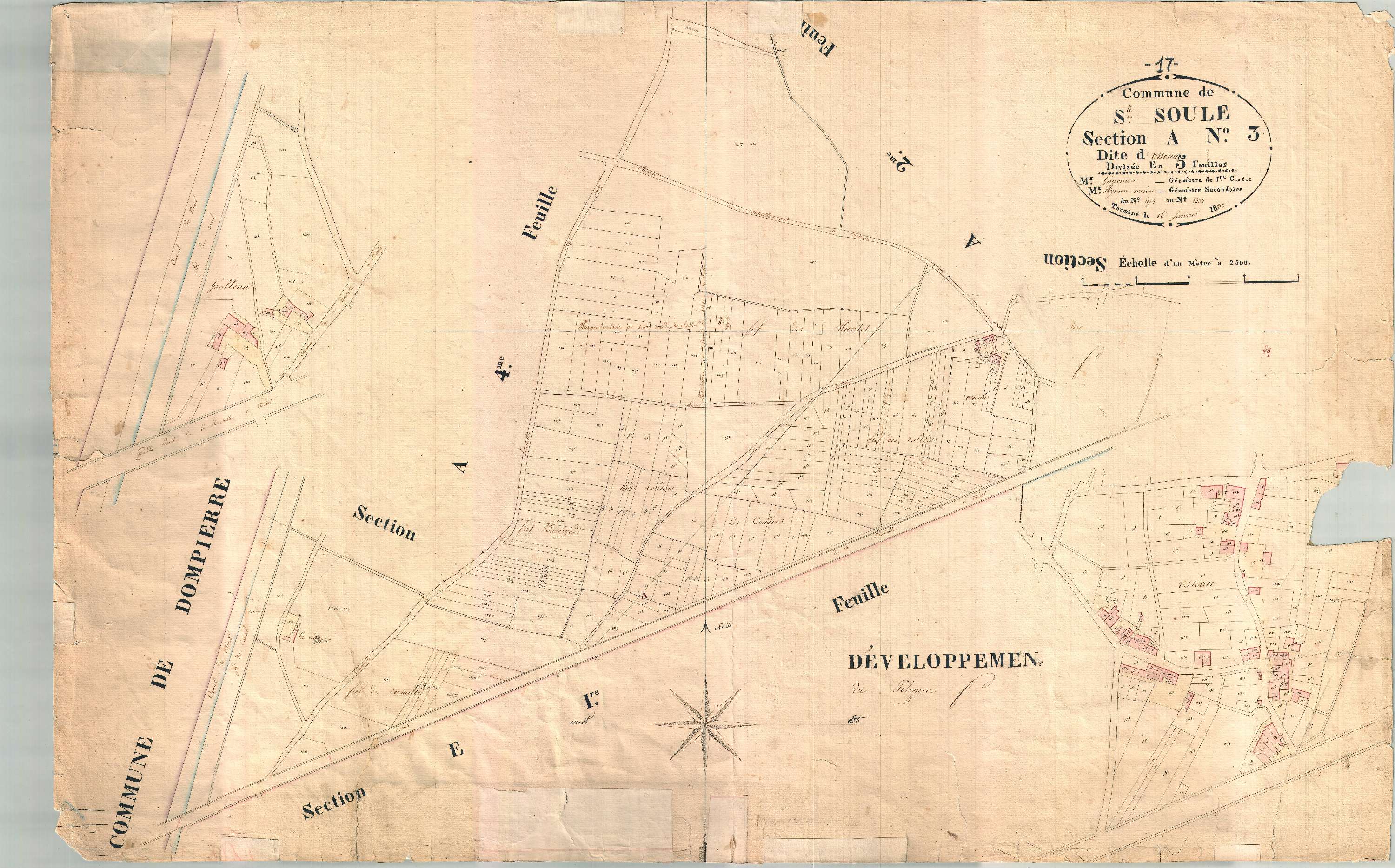 Sainte-Soulle - Section A3 dite d'Usseau.