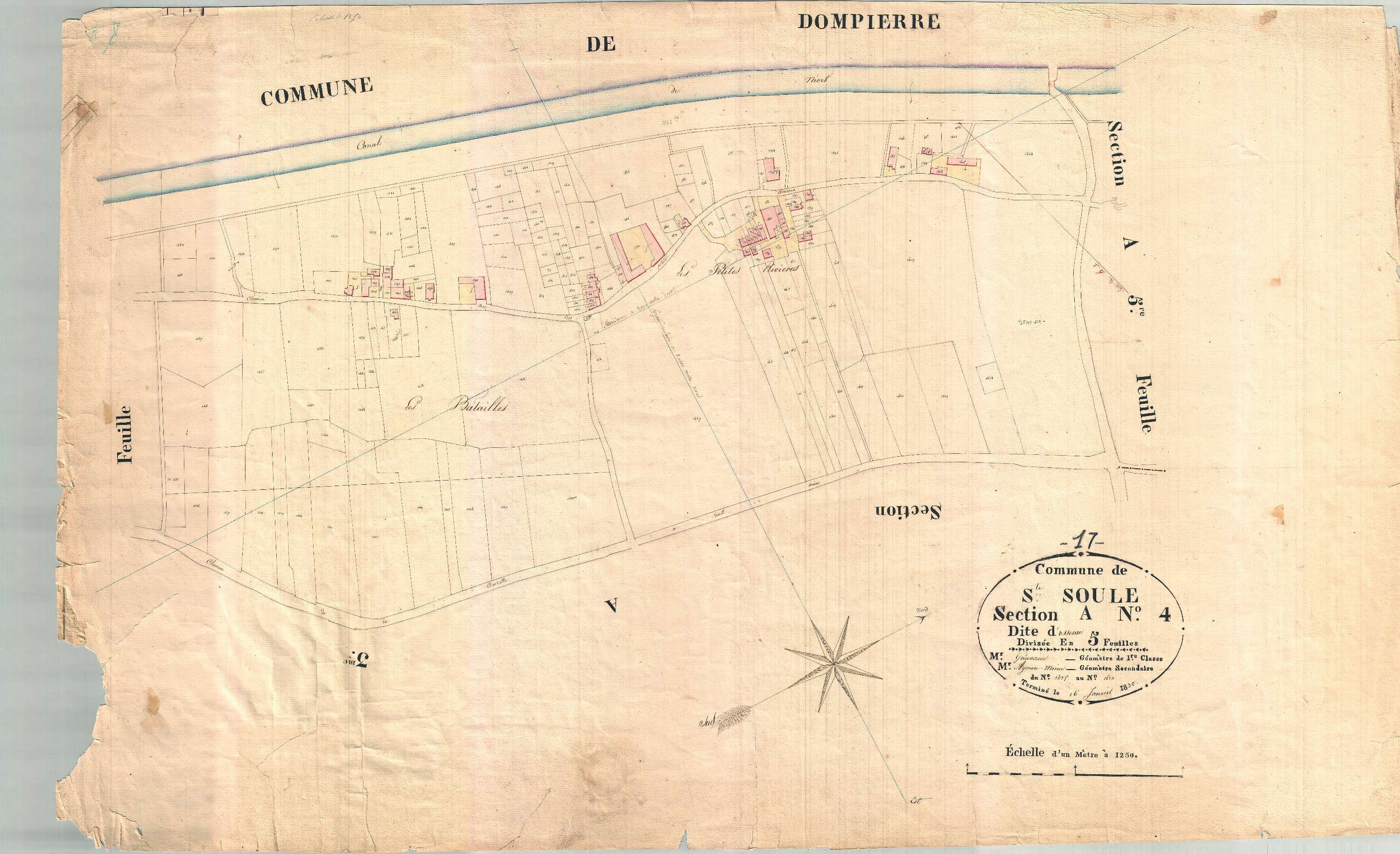 Sainte-Soulle - Section A4 dite d'Usseau.
