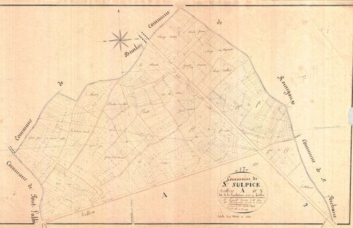 Saint-Sulpice-d'Arnoult - Section A3 dite de la Loubatière.