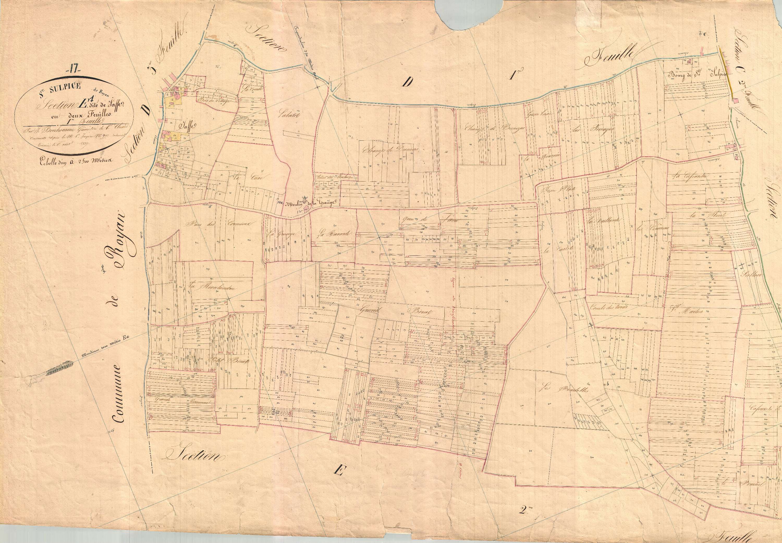 Saint-Sulpice-de-Royan - Section E1 dite de Jaffe.