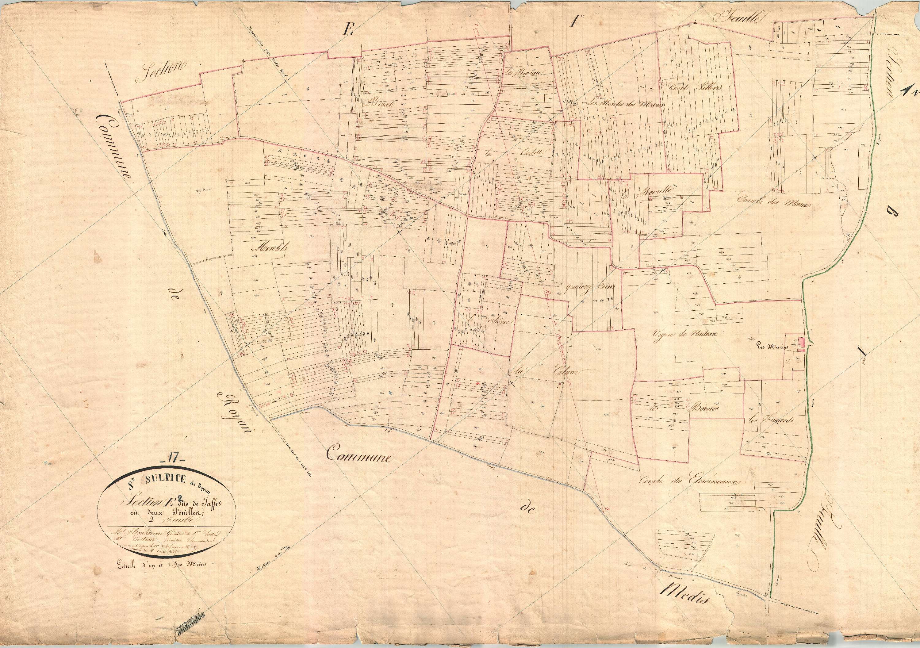 Saint-Sulpice-de-Royan - Section E2 dite de Jaffe.