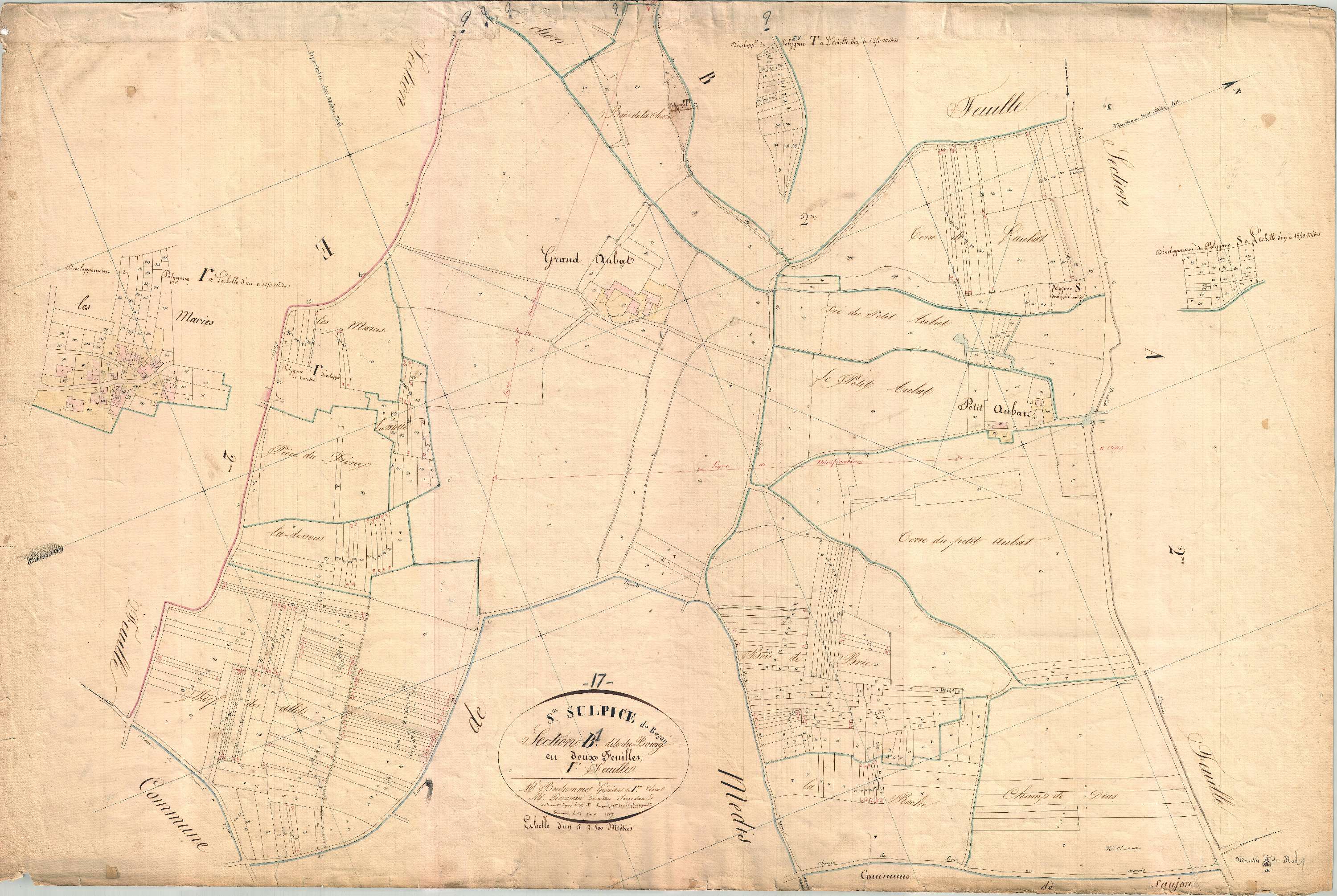 Saint-Sulpice-de-Royan - Section B1 dite du Bourg.