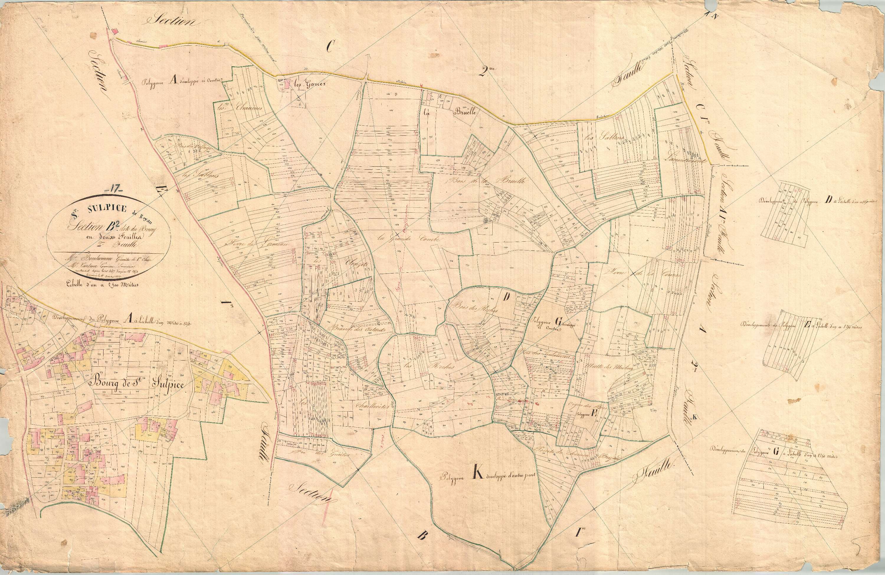Saint-Sulpice-de-Royan - Section B2 dite du Bourg.