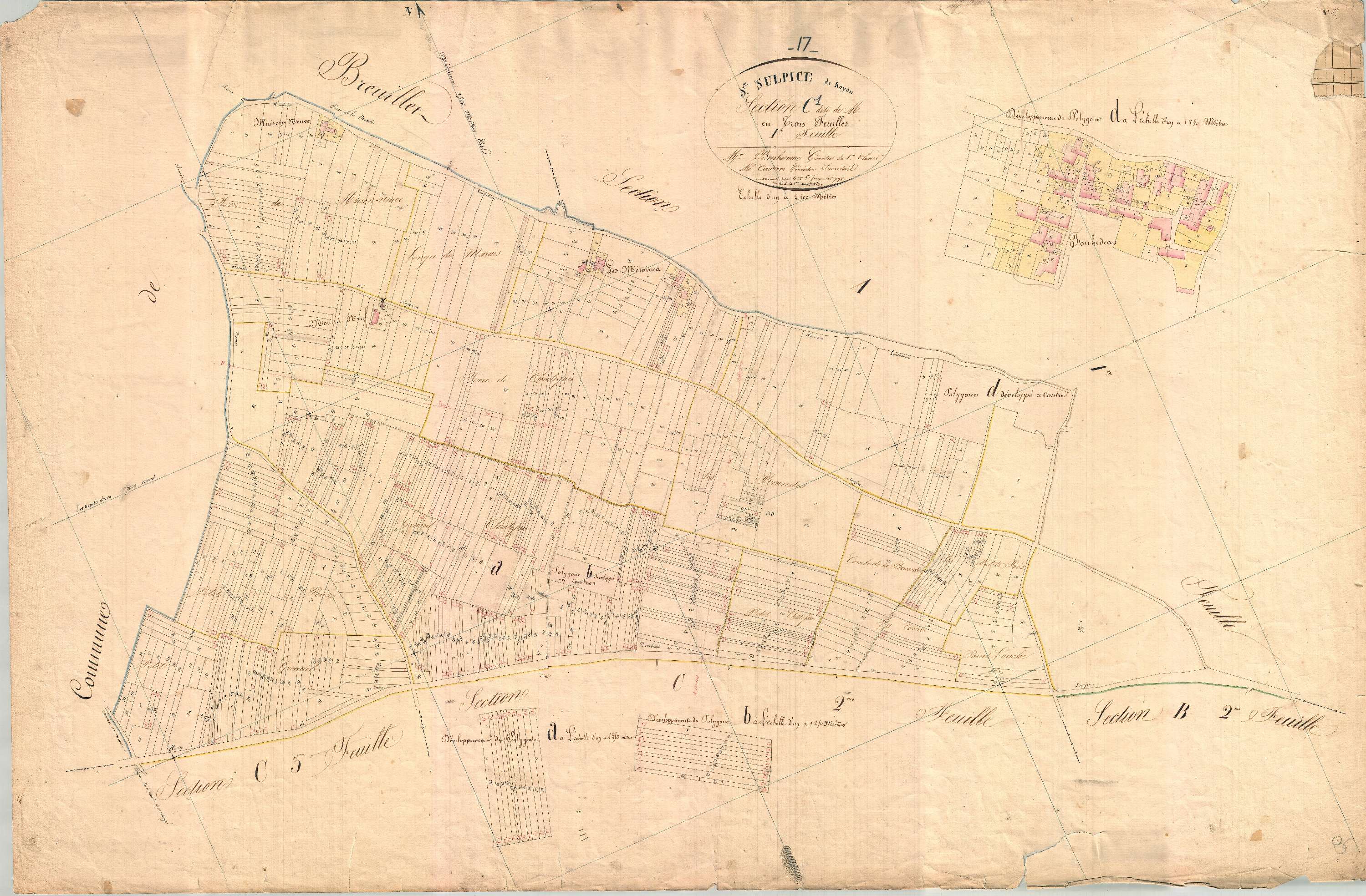 Saint-Sulpice-de-Royan - Section C1 dite de la Giroutte.