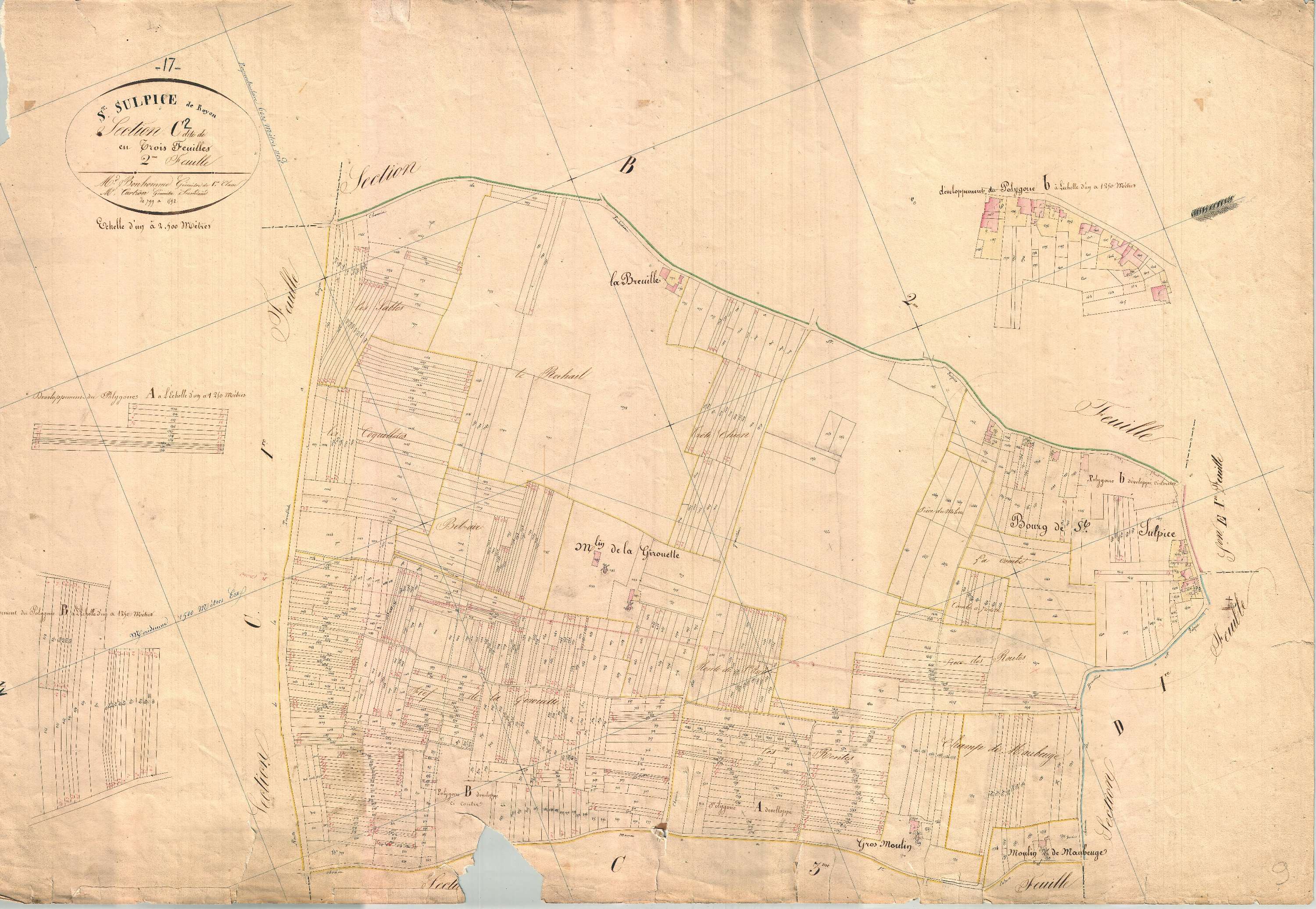 Saint-Sulpice-de-Royan - Section C2 dite de la Giroutte.