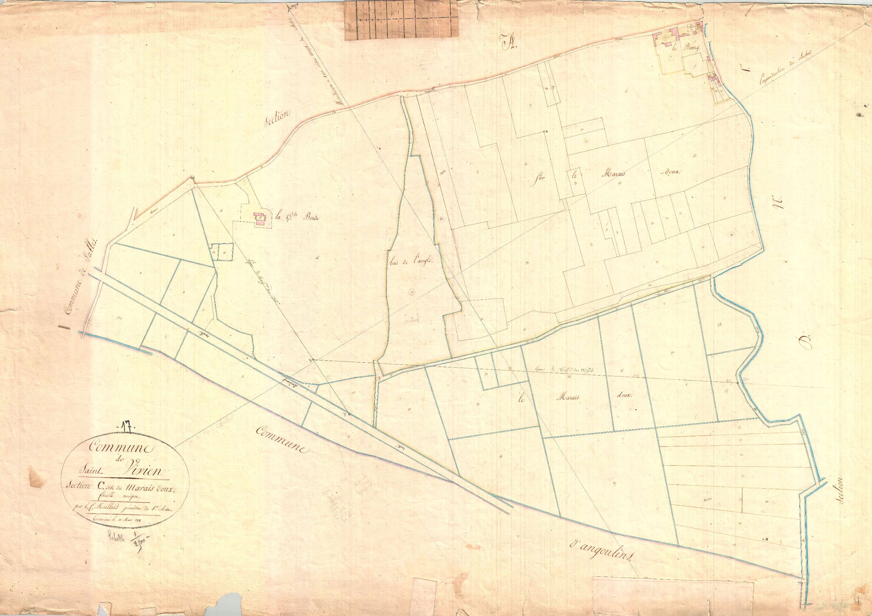 Saint-Vivien - Section C dite du Marais Doux.