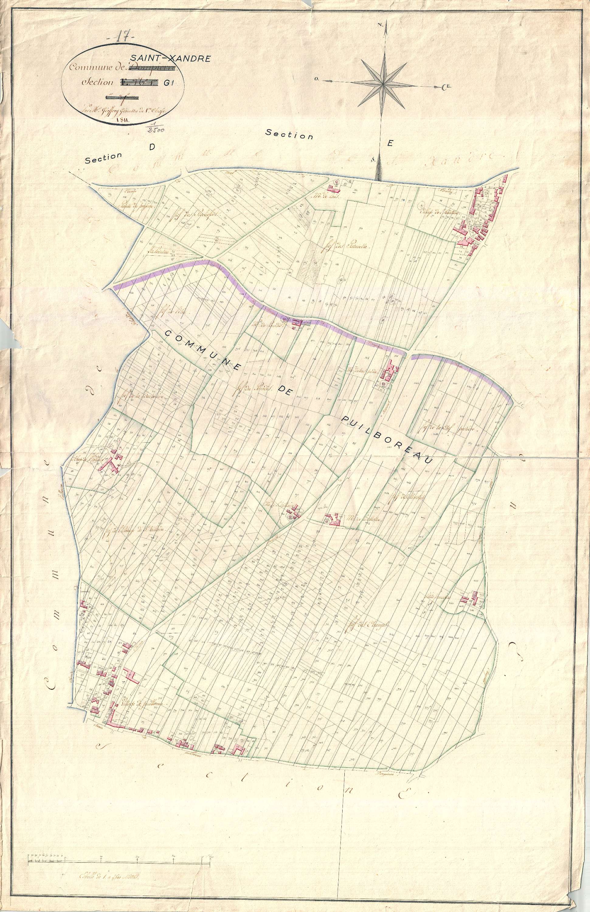 Saint-Xandre - Section G1 (sans nom).