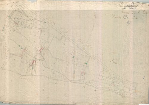 Saintes - Section C4 (sans nom). [document en état médiocre]