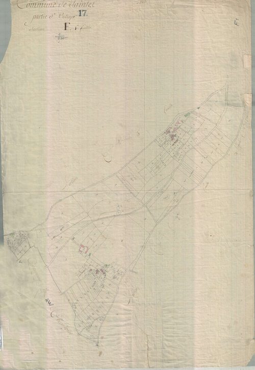 Saintes - Section F1 (sans nom). [document en état médiocre]