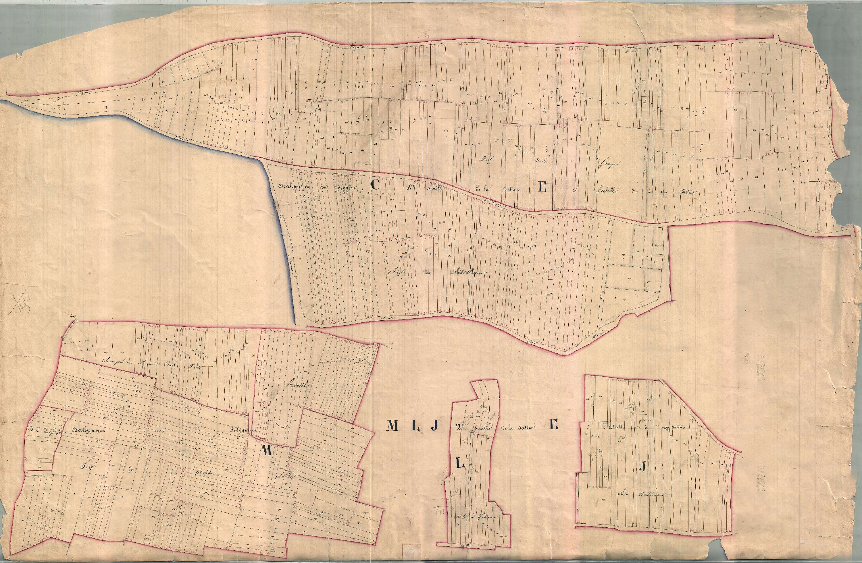 Saujon - Section E2 développement dite du Breuil.