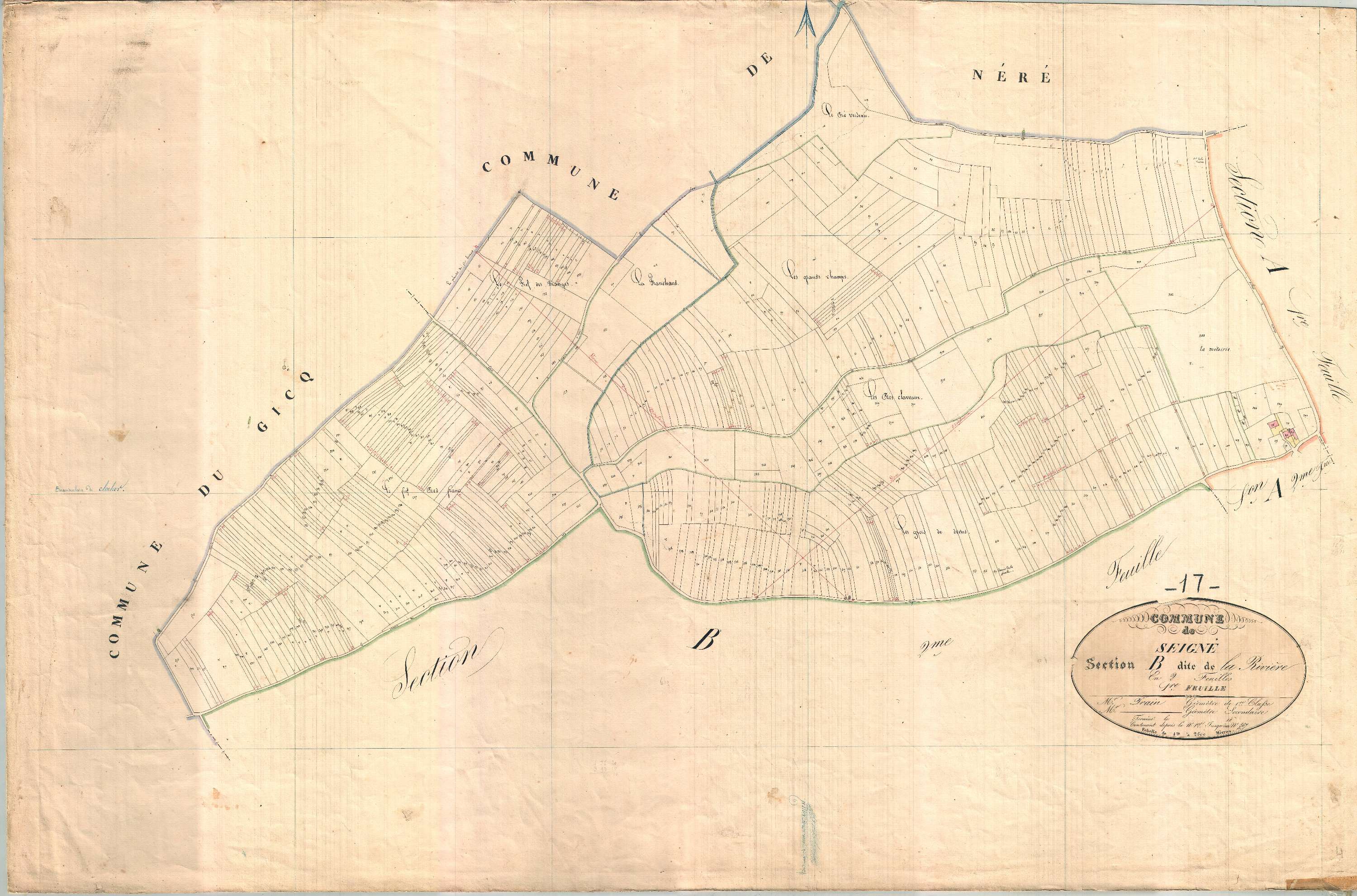Seigné - Section B1 dite de la Rivière.