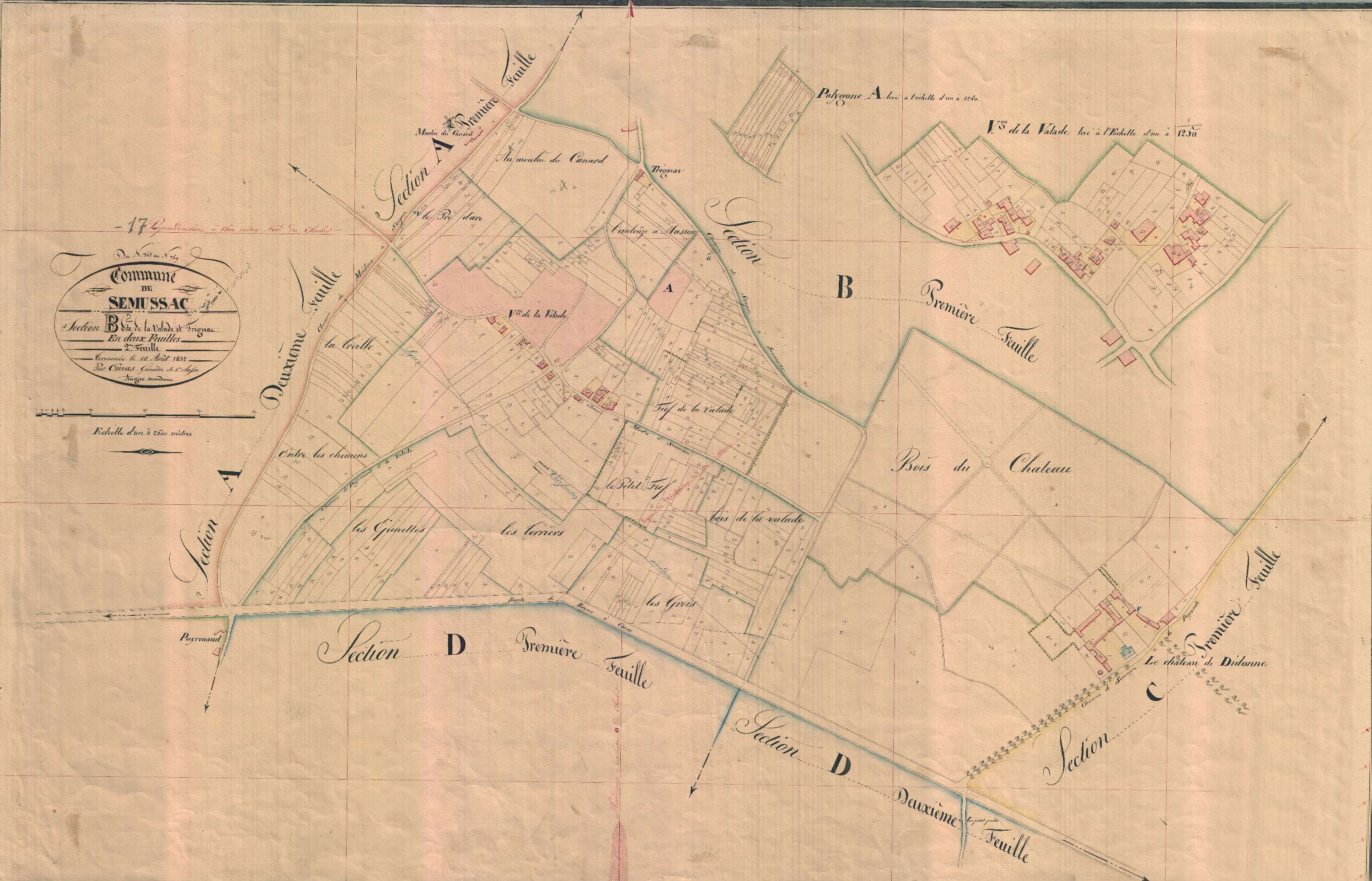 Semussac - Section B2 dite de Valade et de Trignac.