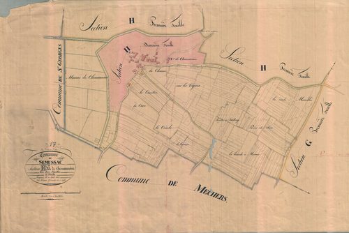 Semussac - Section H3 dite de Chenaumoine.