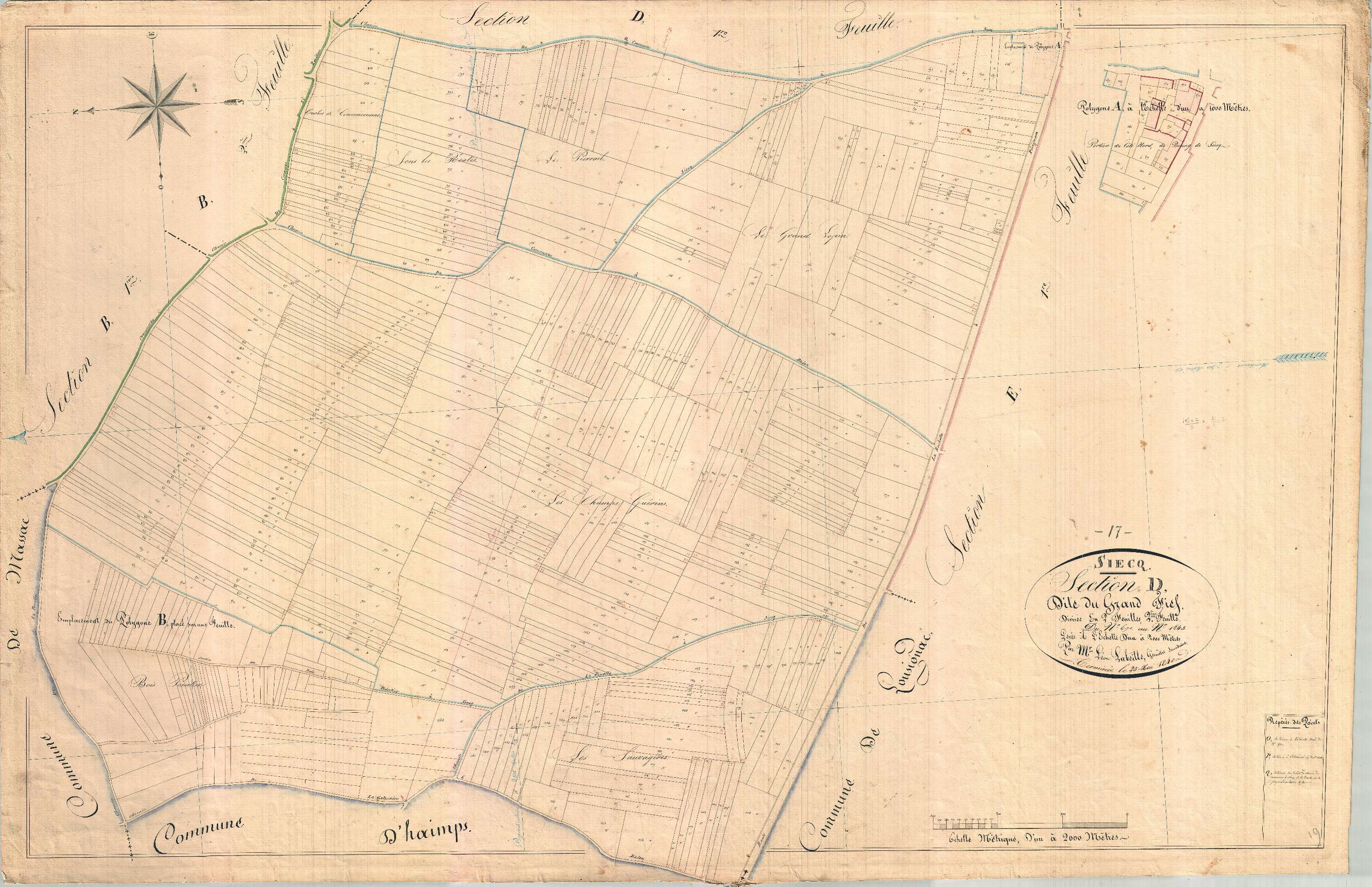 Siecq - Section D2 dite du Grand Fief.