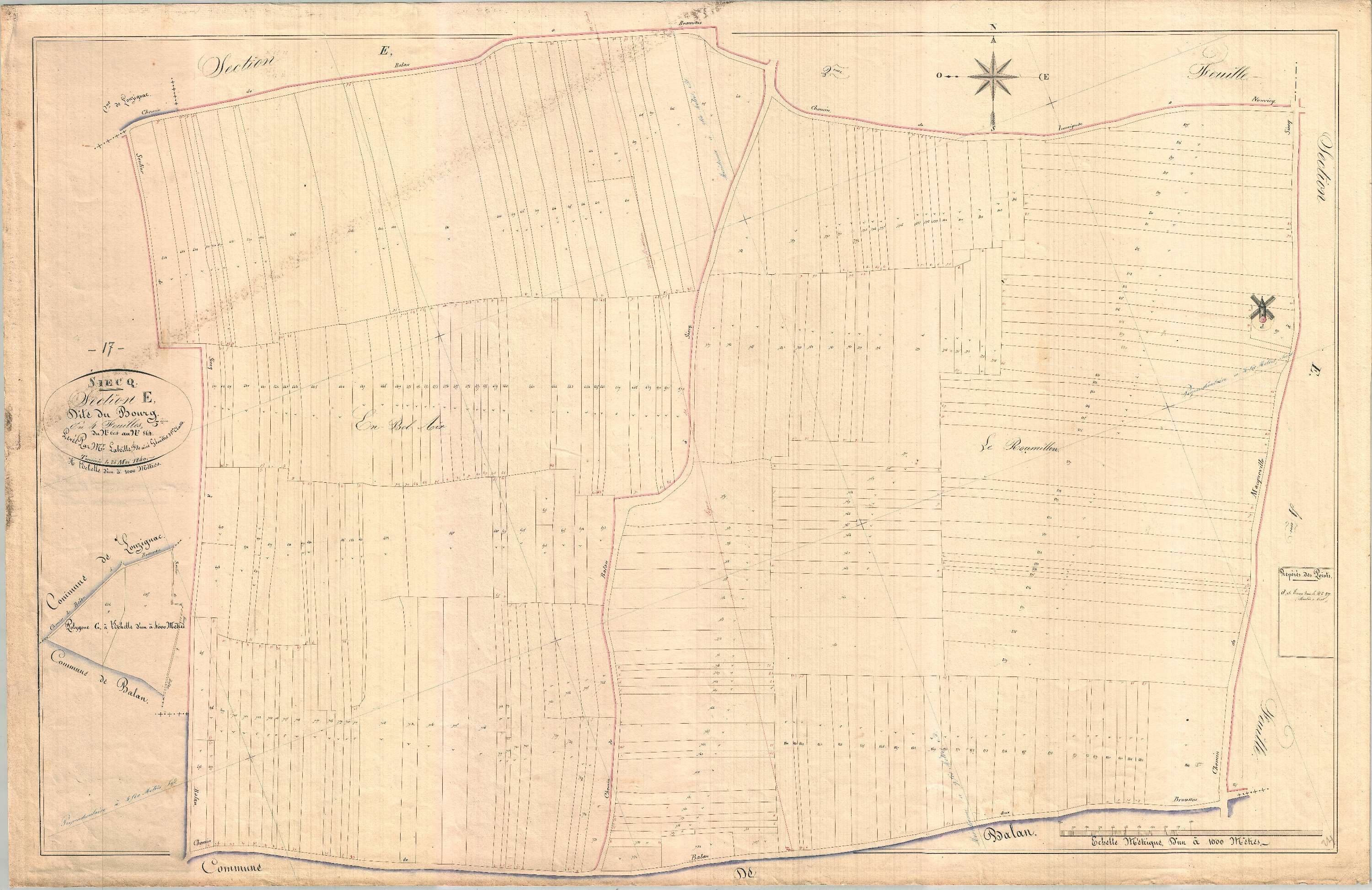 Siecq - Section E3 dite du Bourg.