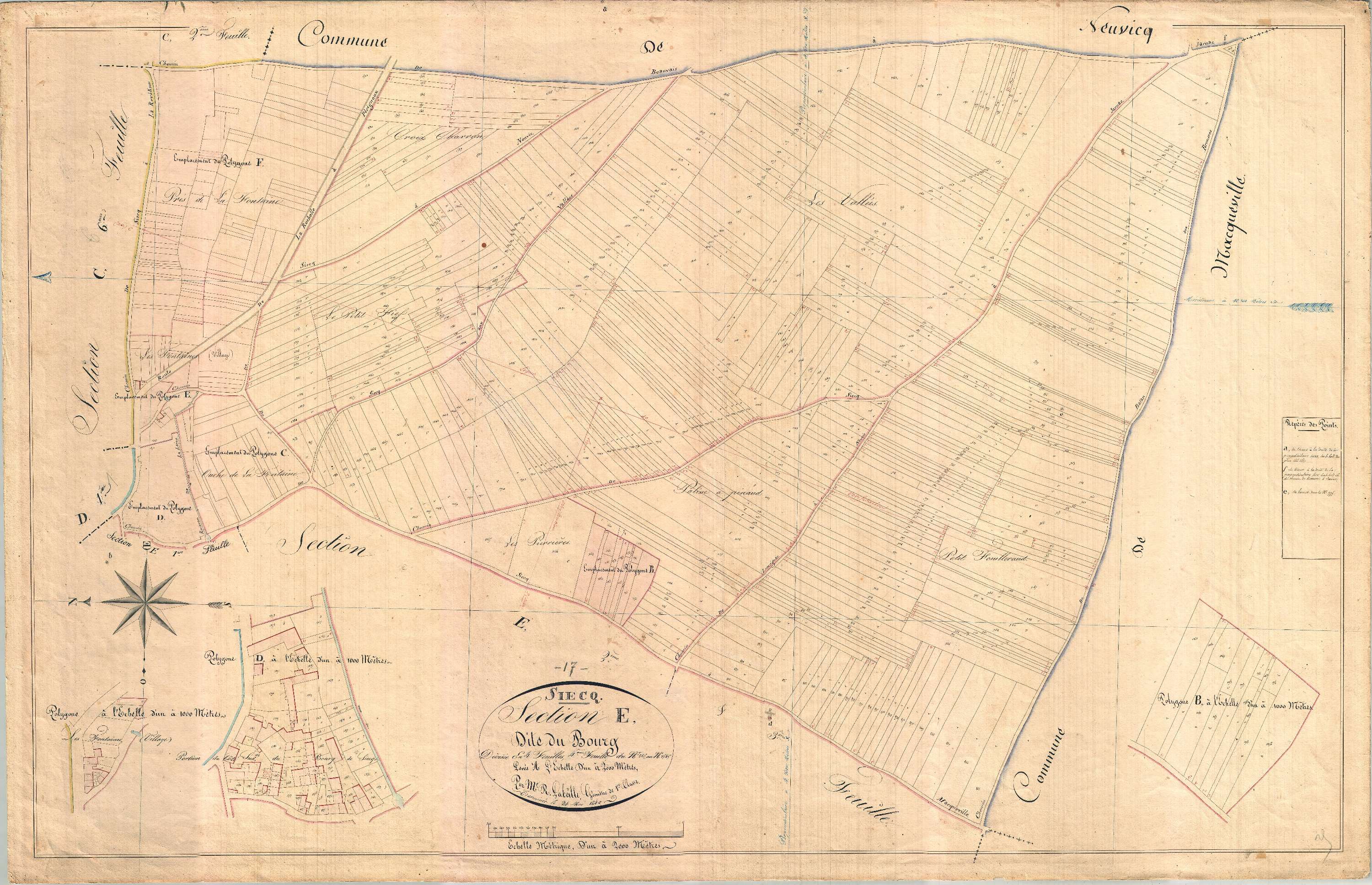 Siecq - Section E4 dite du Bourg.