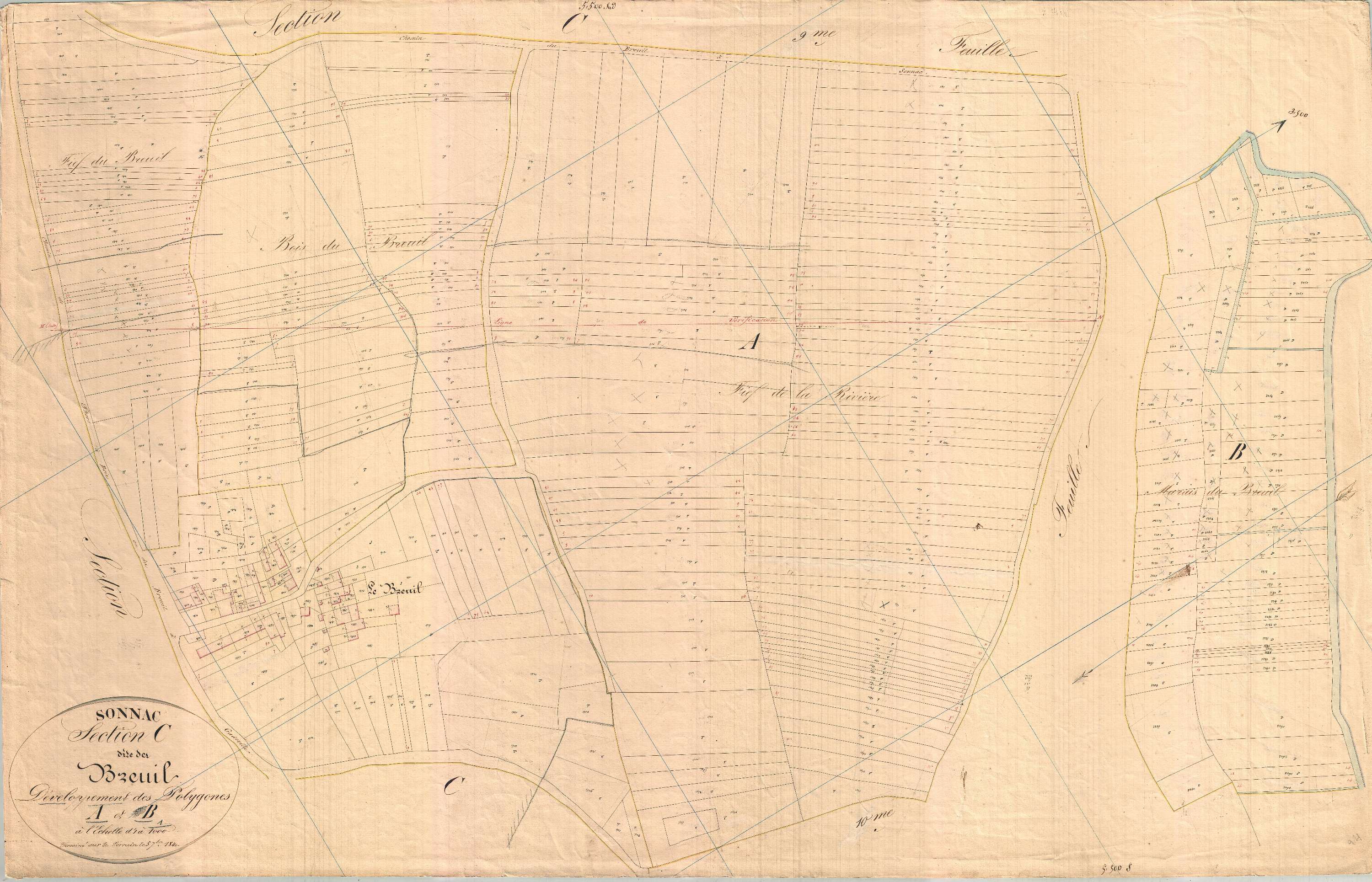 Sonnac - Section C1/10 développement dite du Breuil.