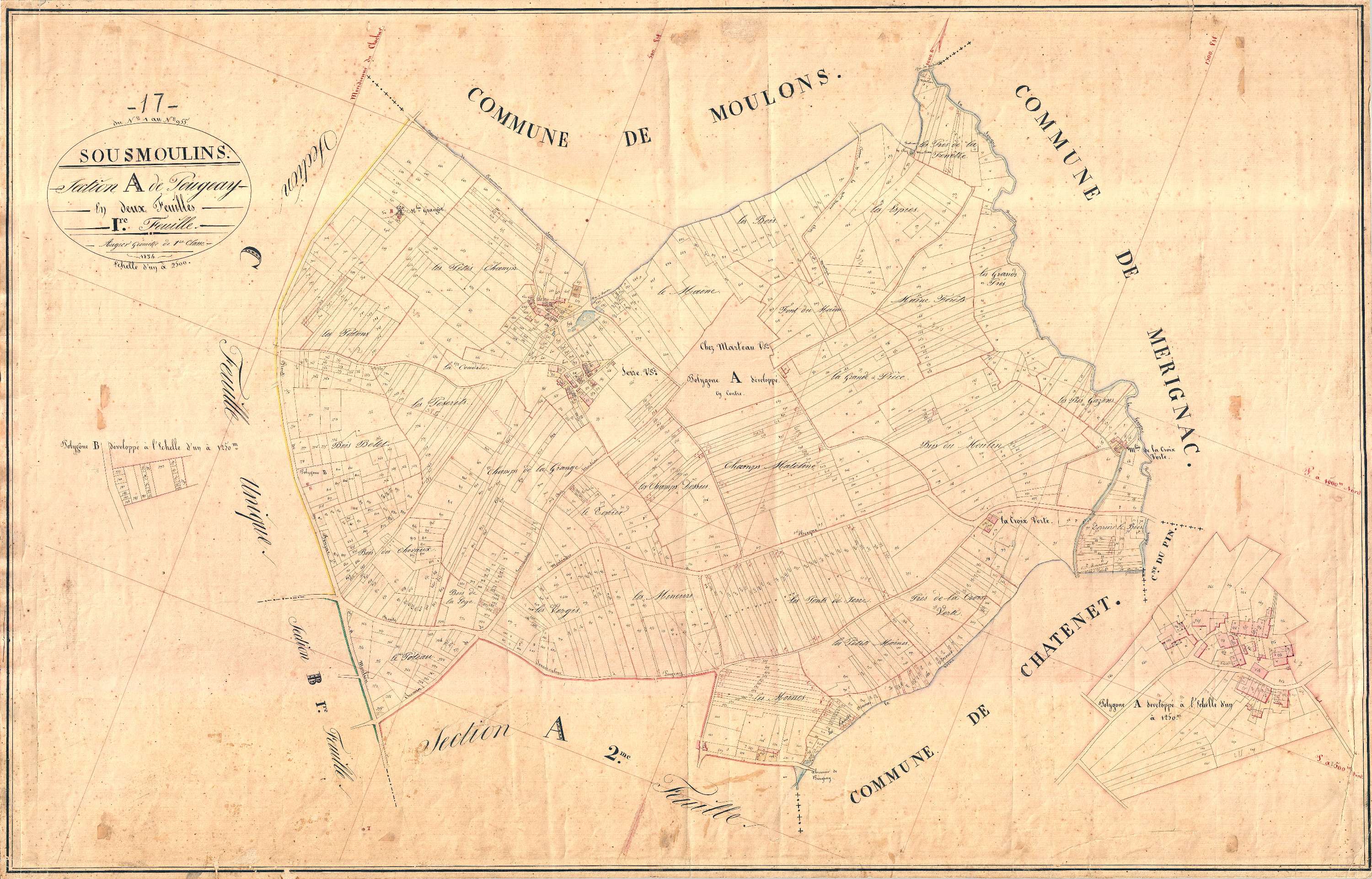 Sousmoulins - Section A1 dite de Peugeay.