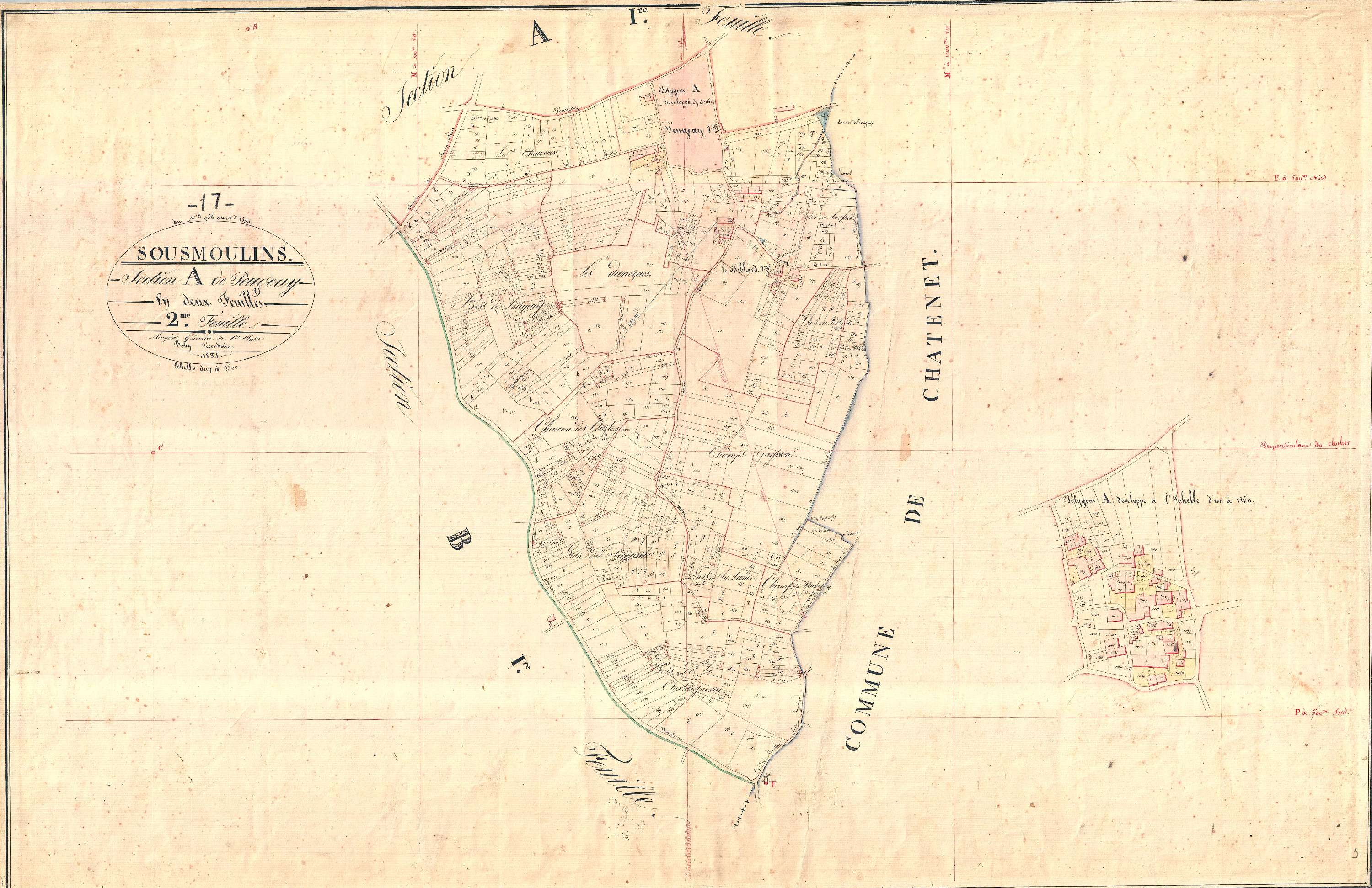Sousmoulins - Section A2 dite de Peugeay.