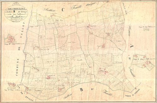 Sousmoulins - Section B1 dite du Bourg.