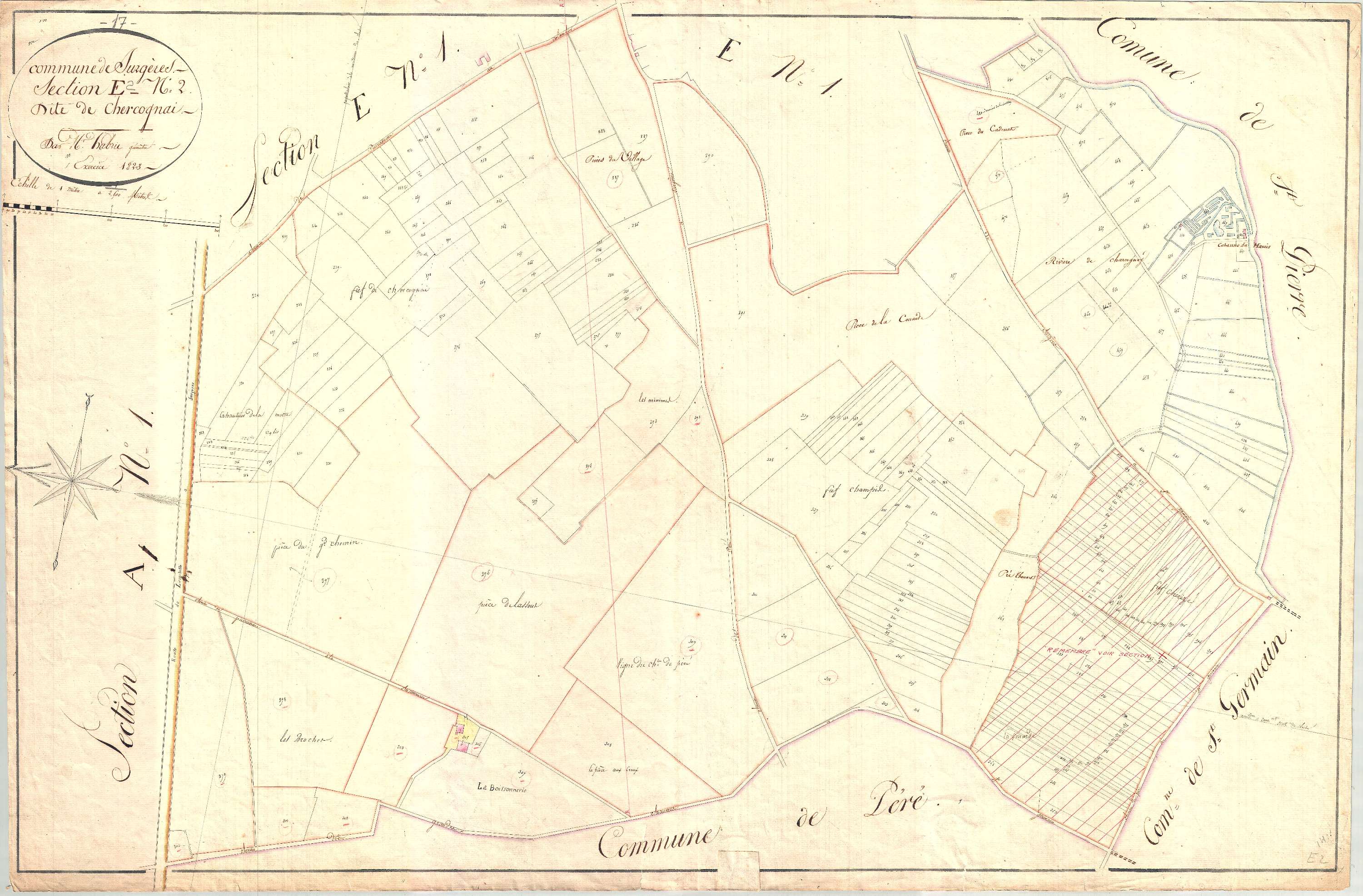 Surgères - Section E2 dite de Charcognay.