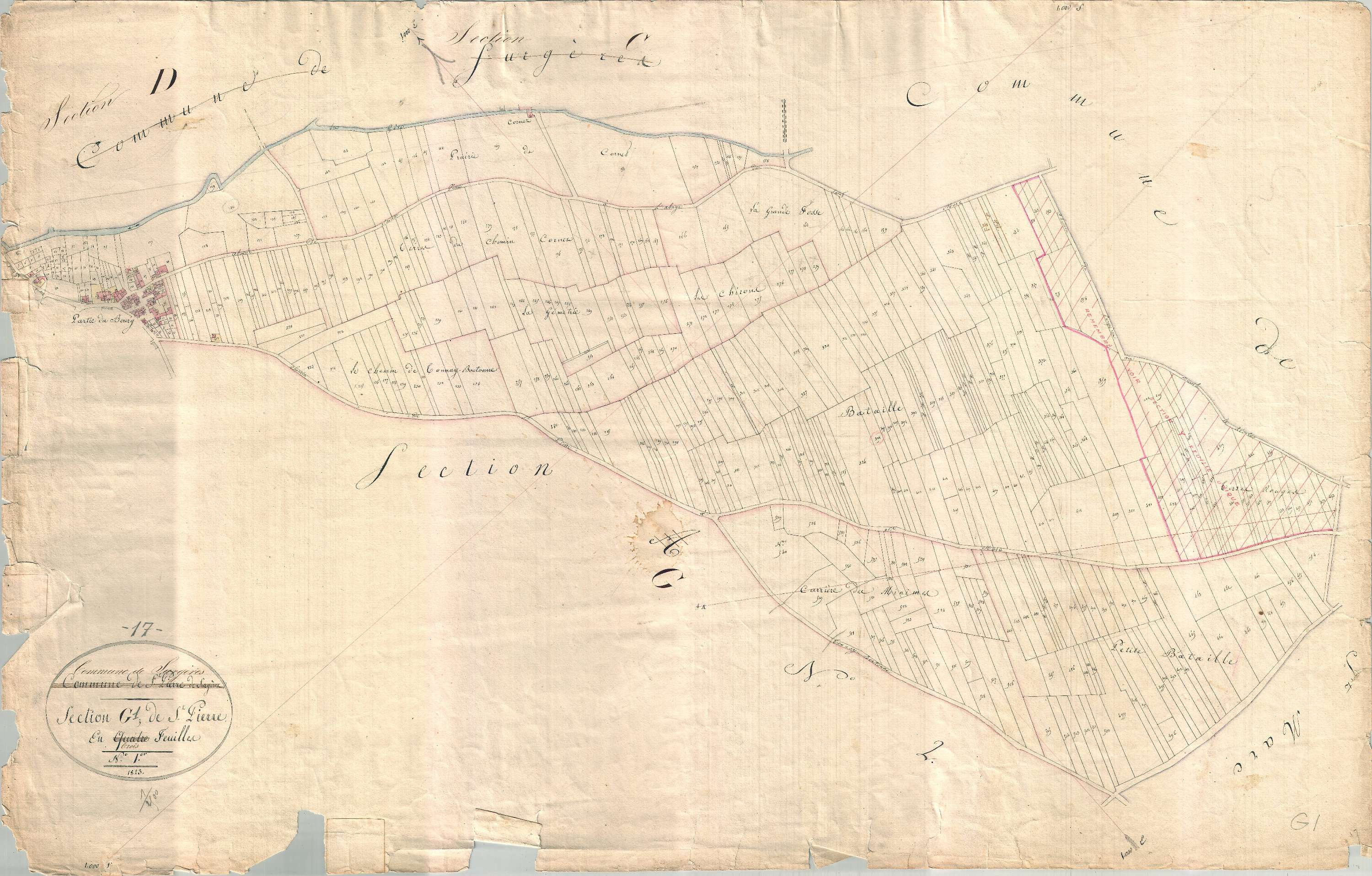 Surgères - Section G1 dite de Saint-Pierre.