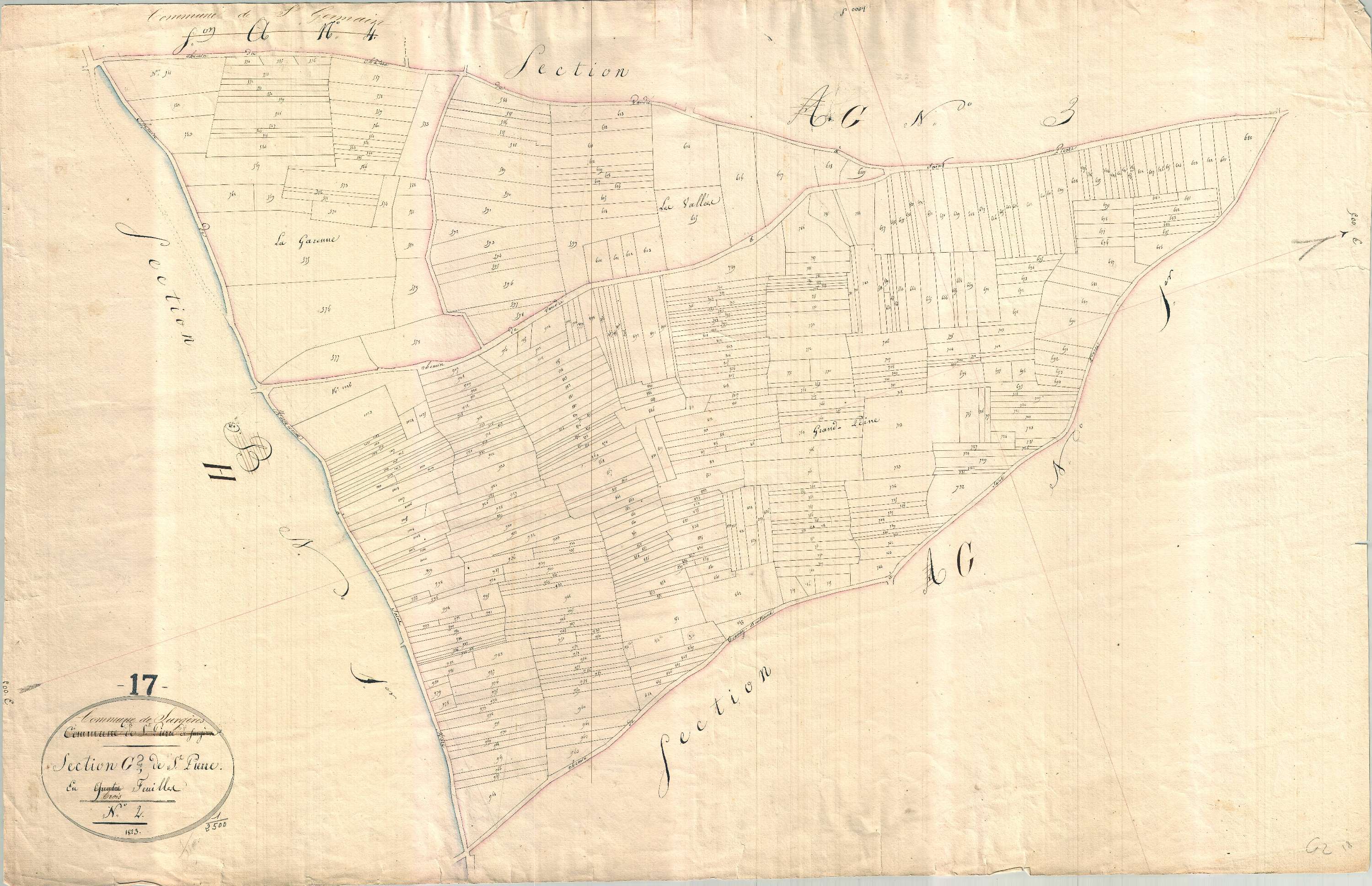 Surgères - Section G2 dite de Saint-Pierre.
