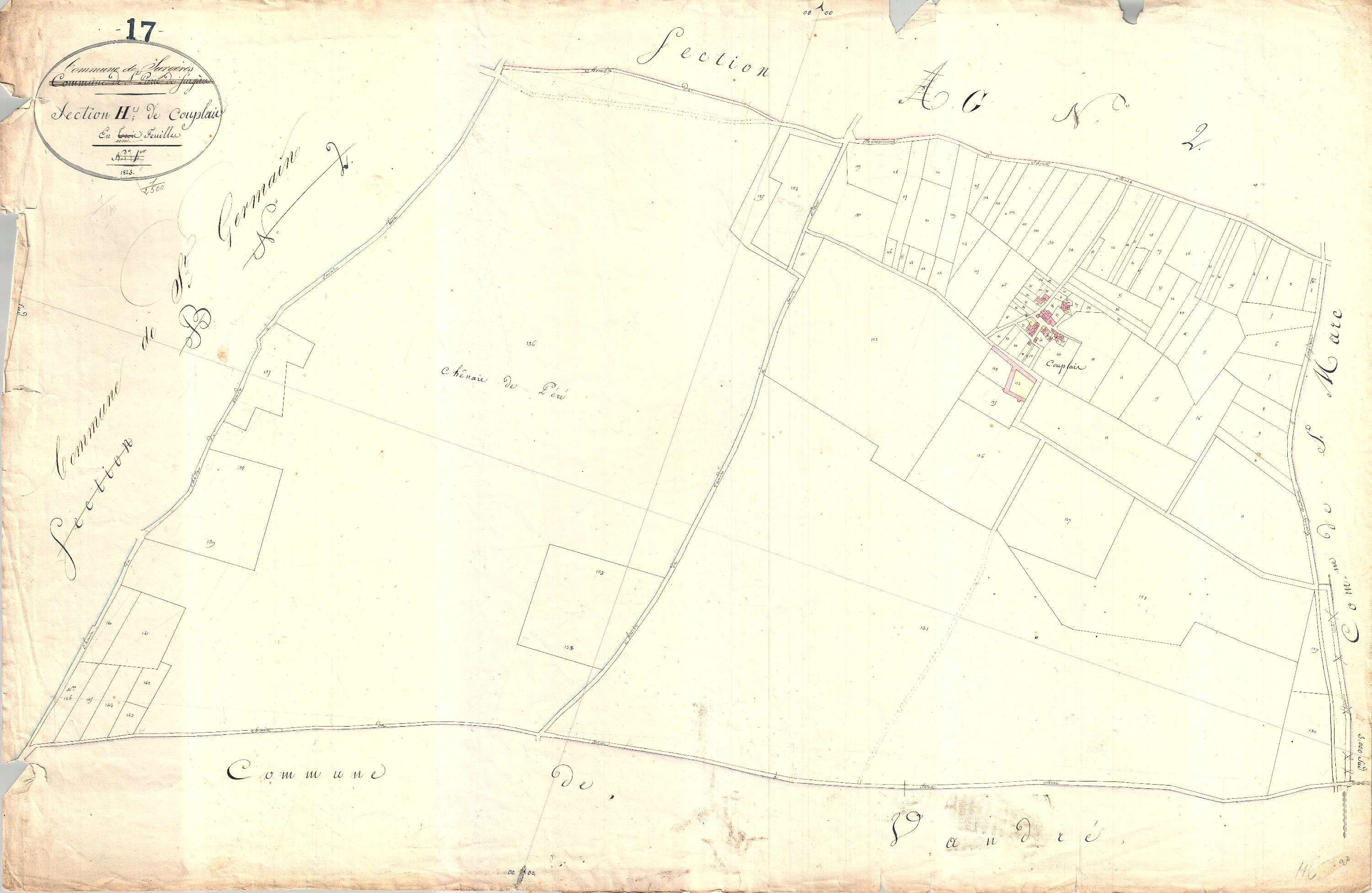 Surgères - Section H dite de Couplau.