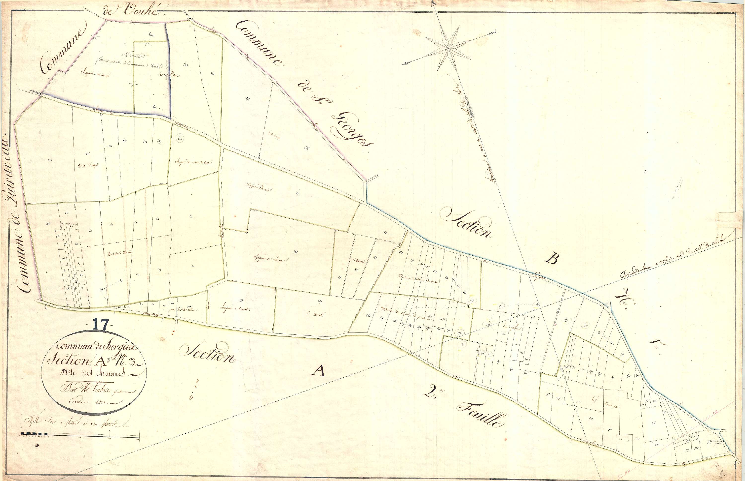 Surgères - Section A3 dite des Chaumes.