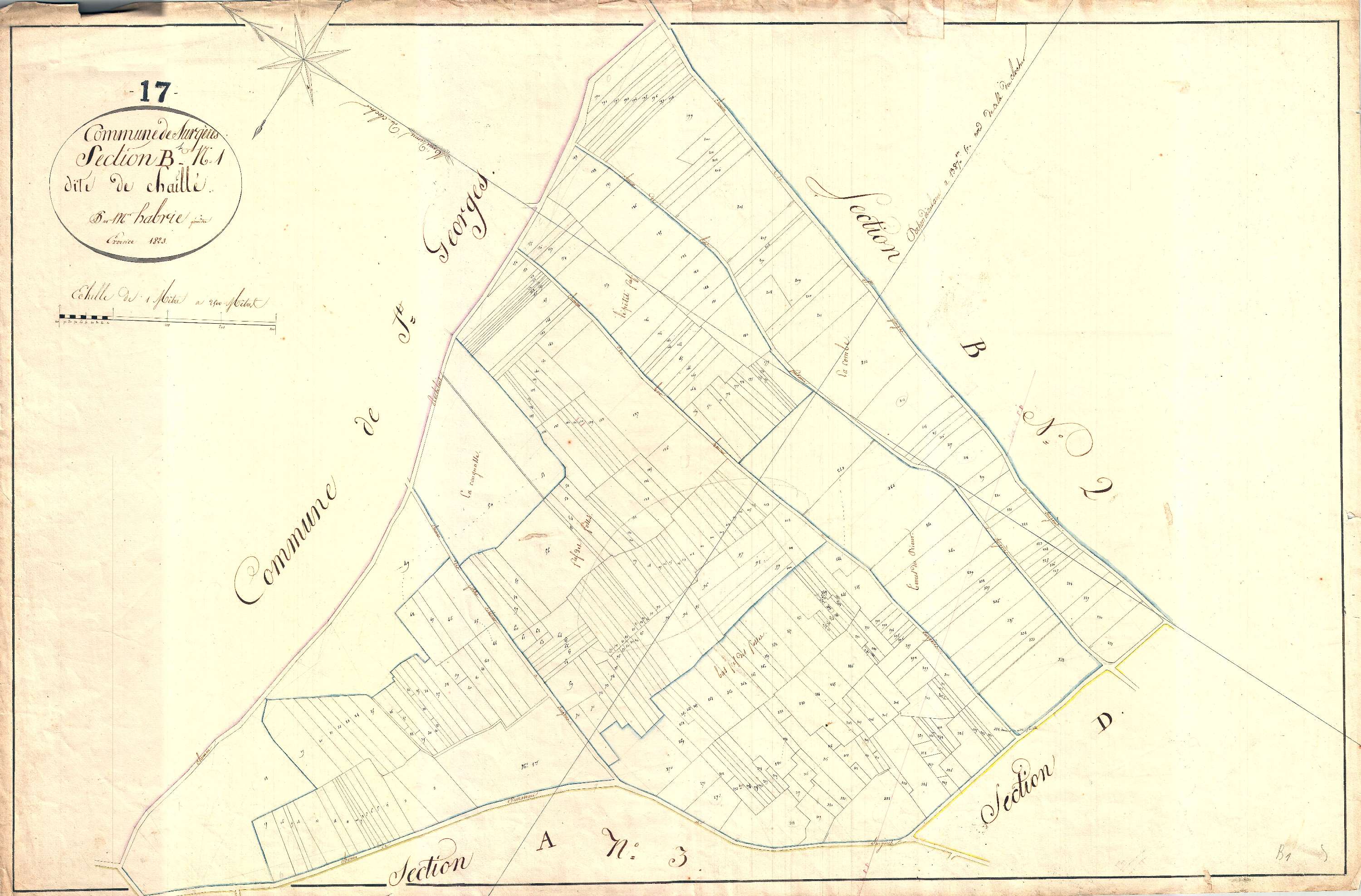 Surgères - Section B1 dite de Chaillé.