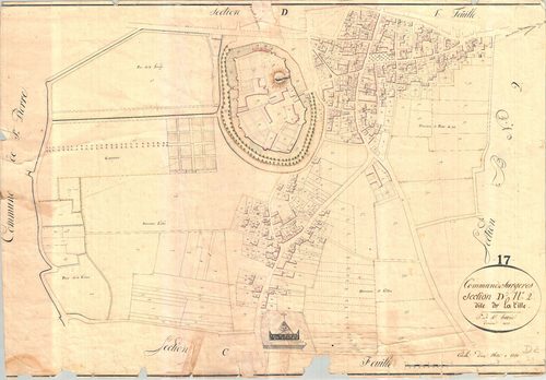 Surgères - Section D2 dite de la Ville.