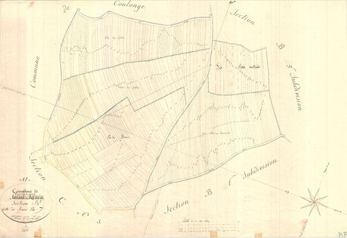 Taillebourg - Section B7 dite des Maçons.
