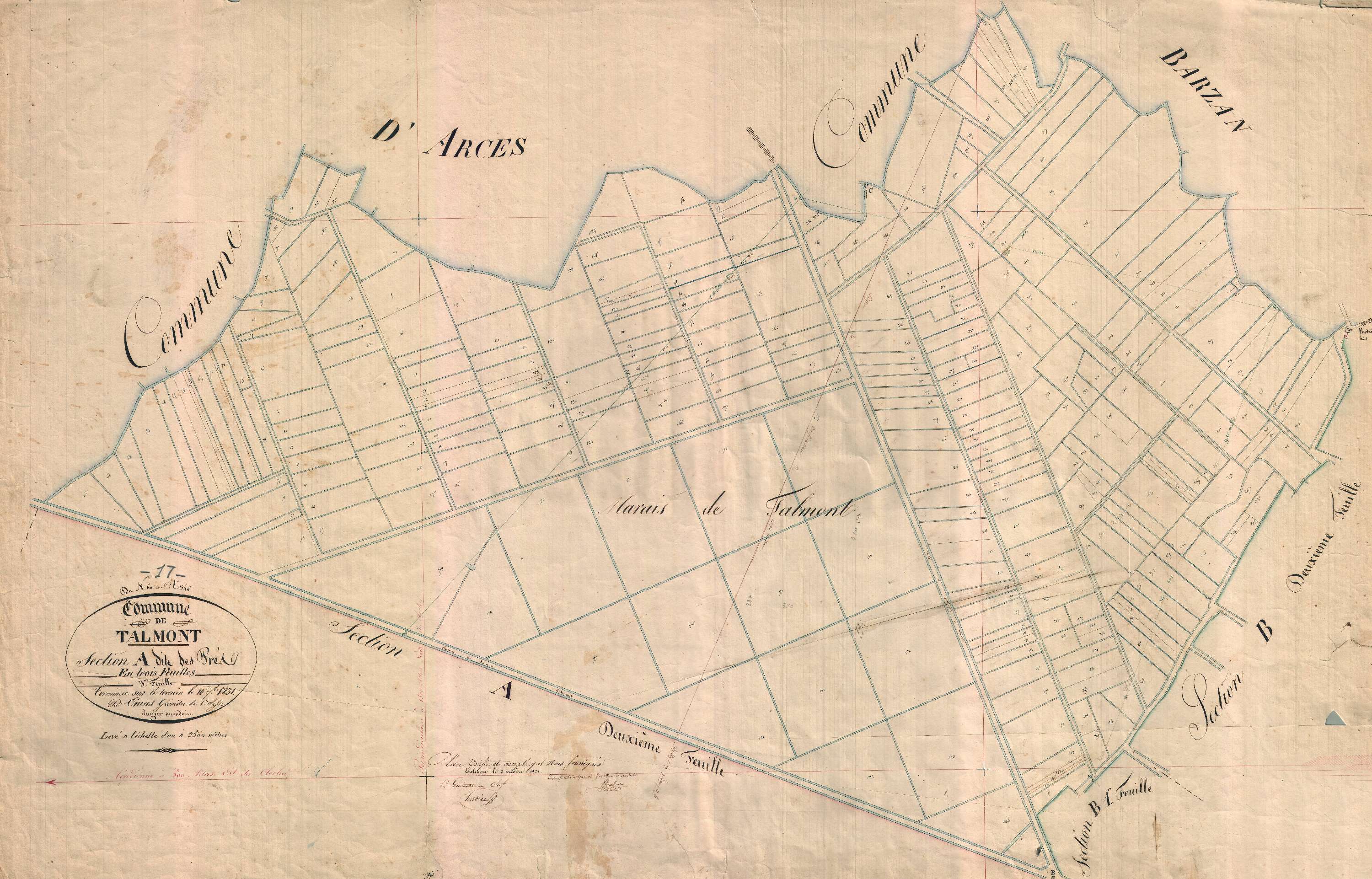 Talmont-sur-Gironde - Section A3 dite des Prés.