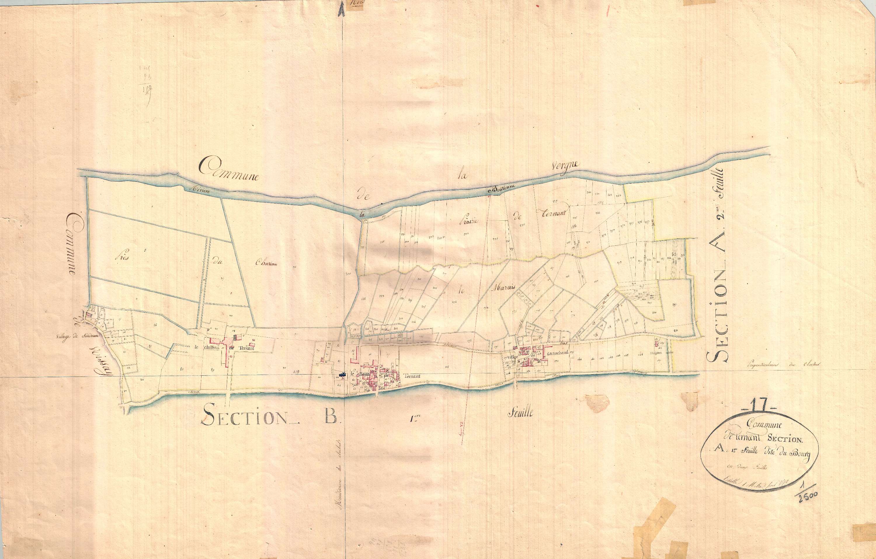 Ternant - Section A1 dite du Bourg.
